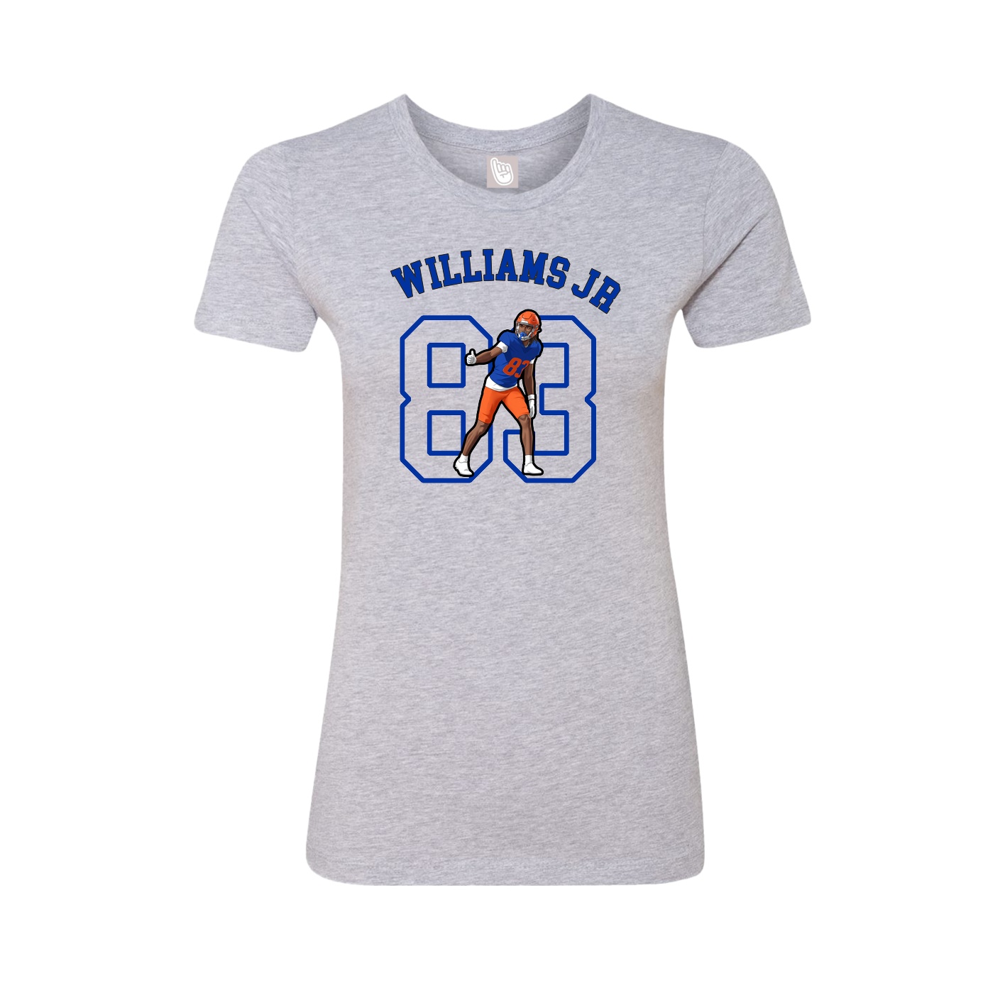 Fitted Women's Tee — Shirsey Arch in Grey