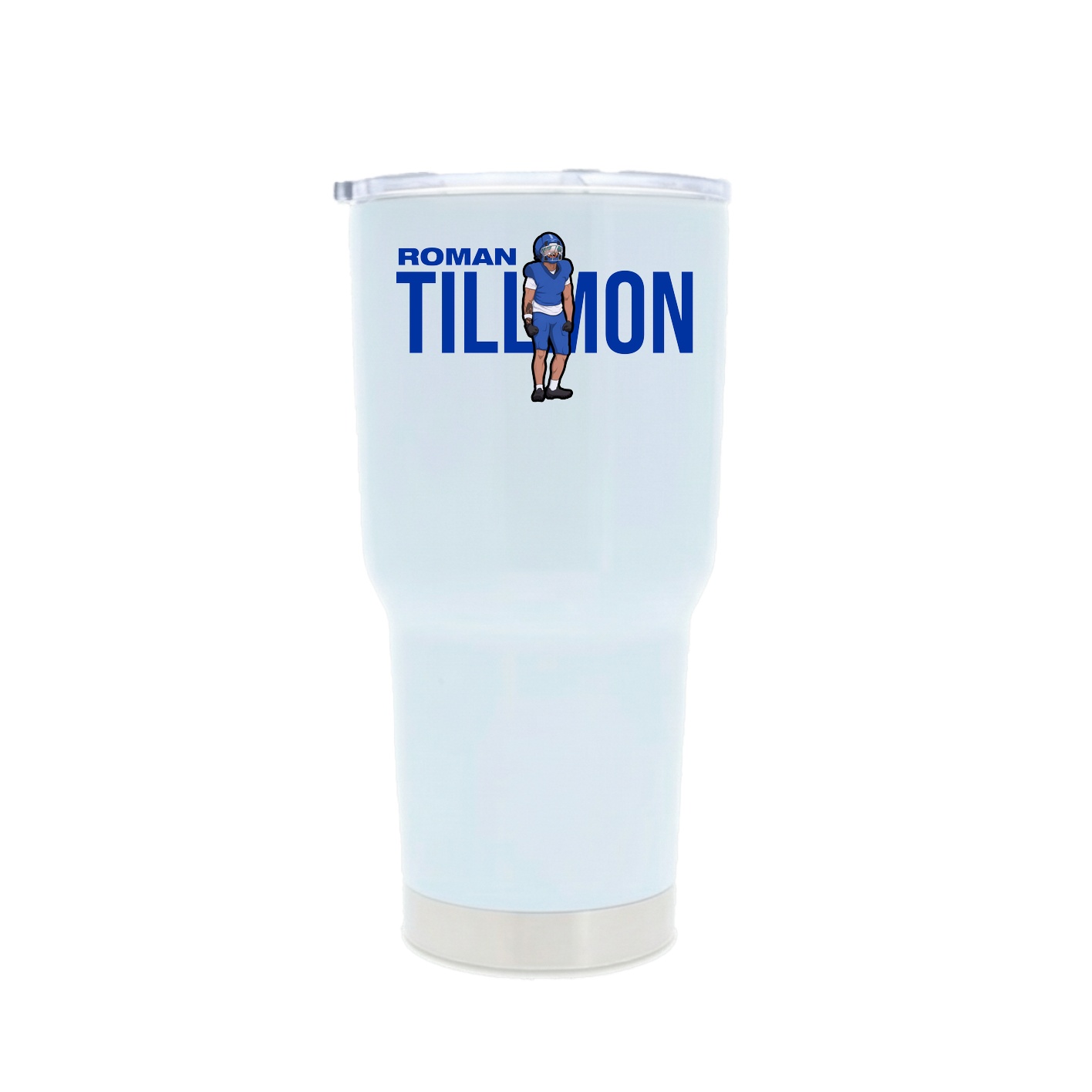 30oz Stainless Steel Tumbler — Player Name in White