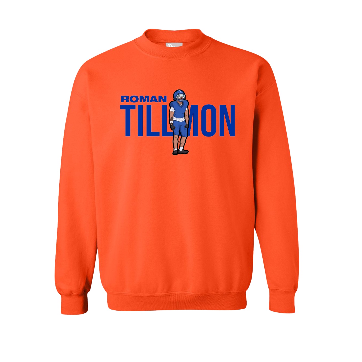 Fleece Crew — Player Name in Orange