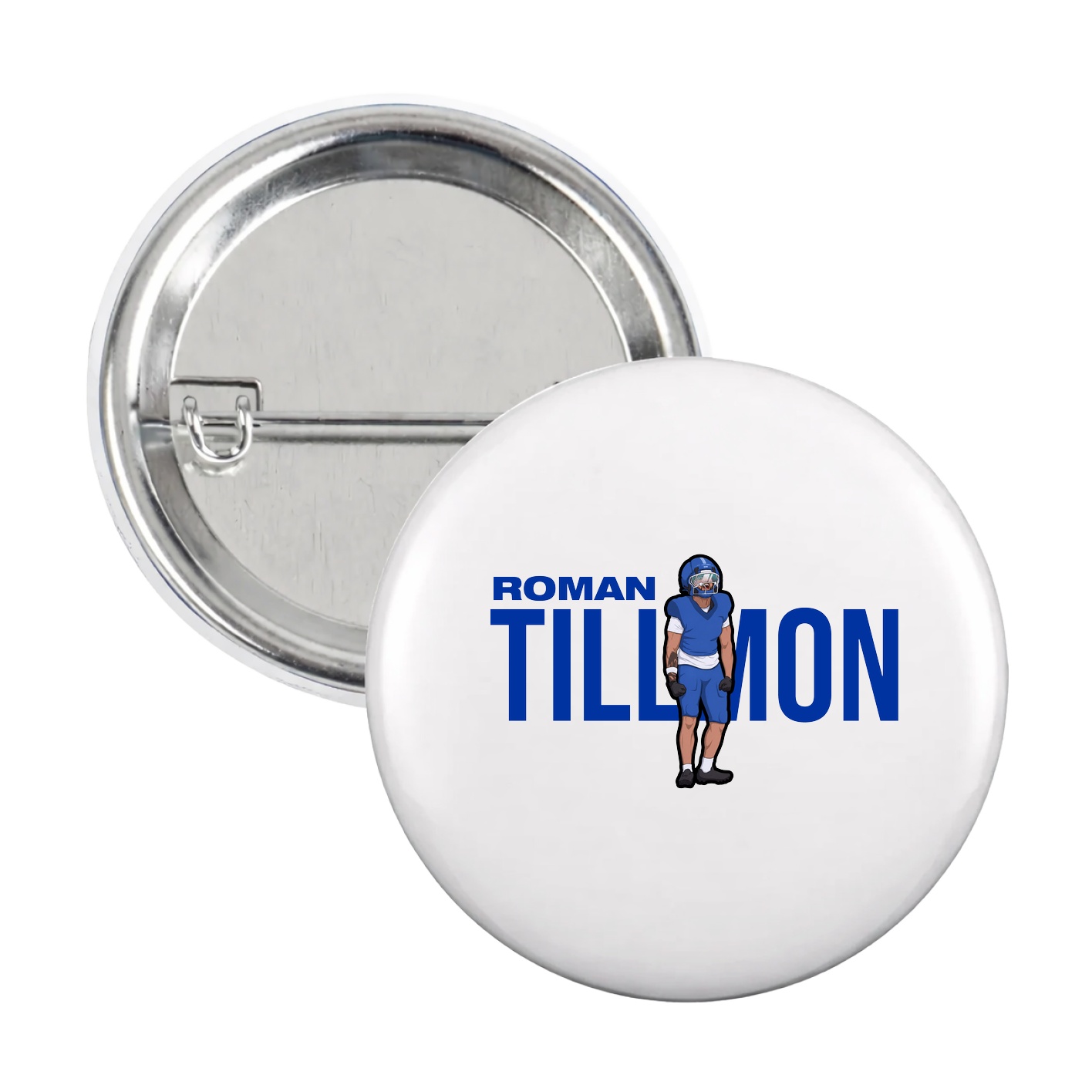 Game Day Button — Player Name in White