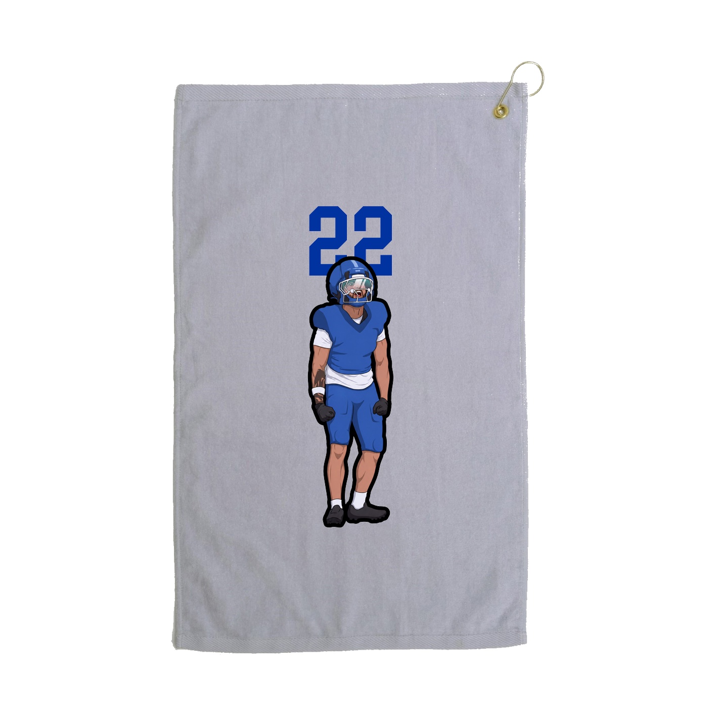 Golf Towel — Number Top in Grey