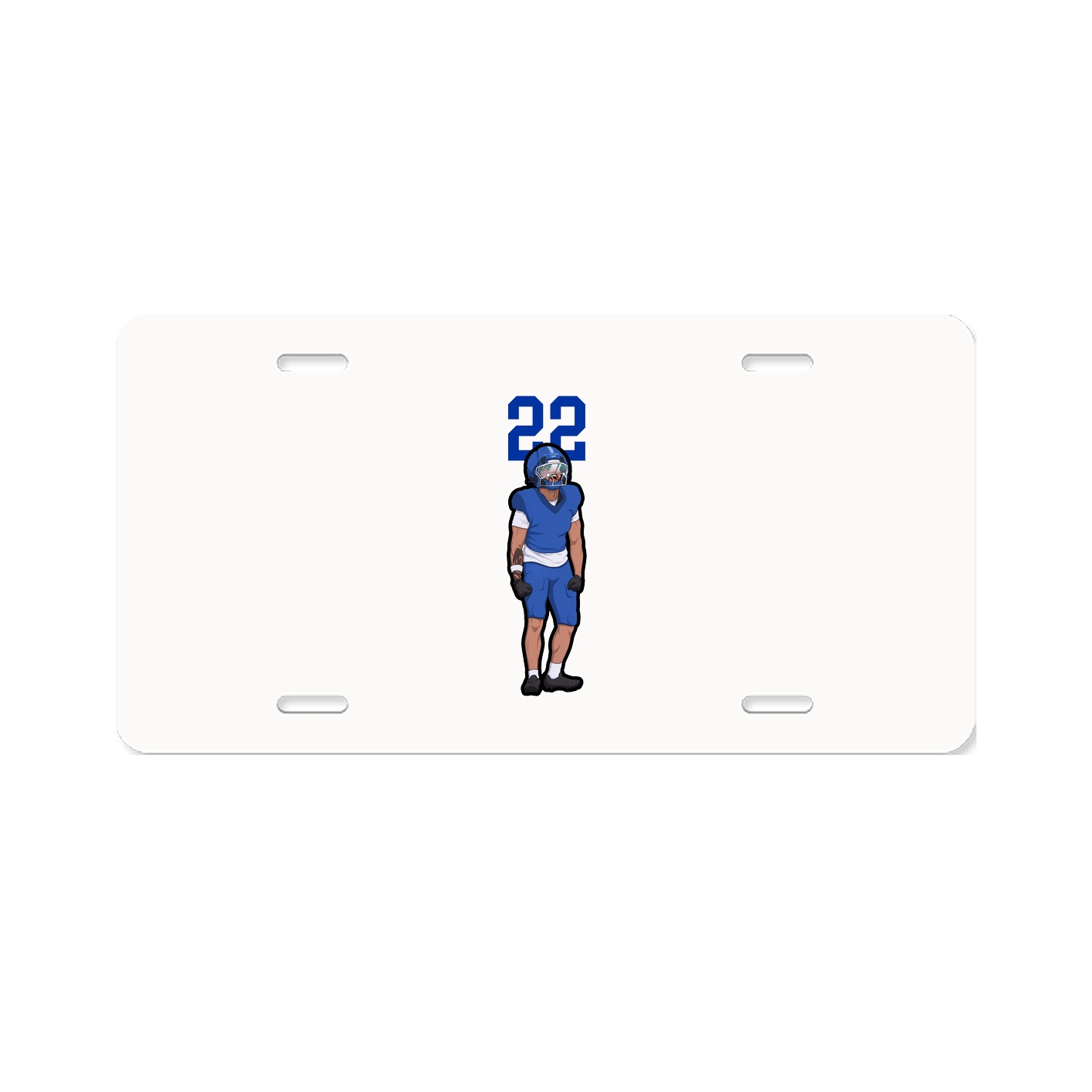 License Plate — Number Top in Classic