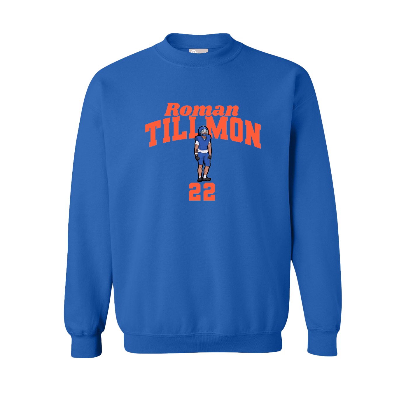 Fleece Crew — Signature Arch in Royal