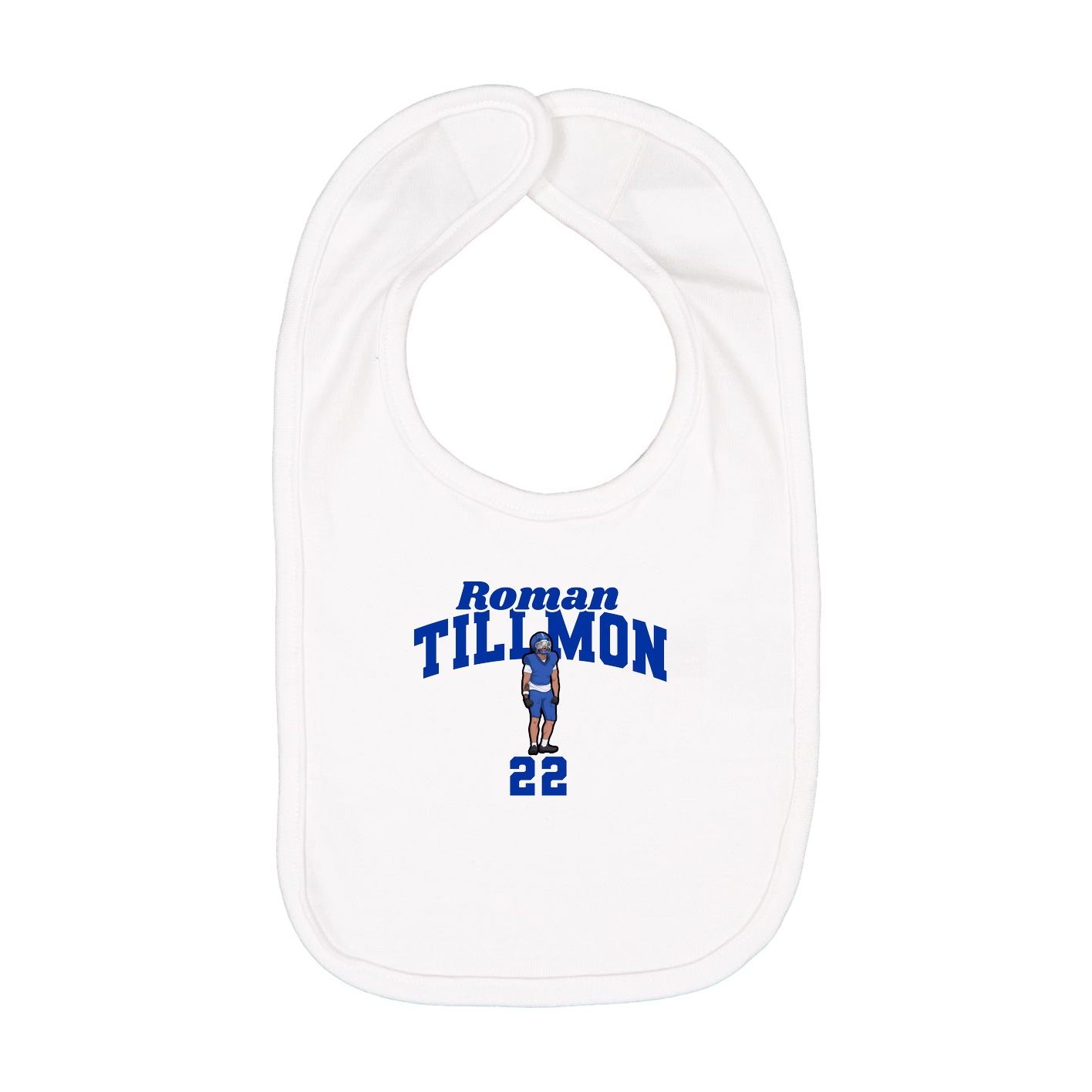 Infant Bib — Signature Arch in White