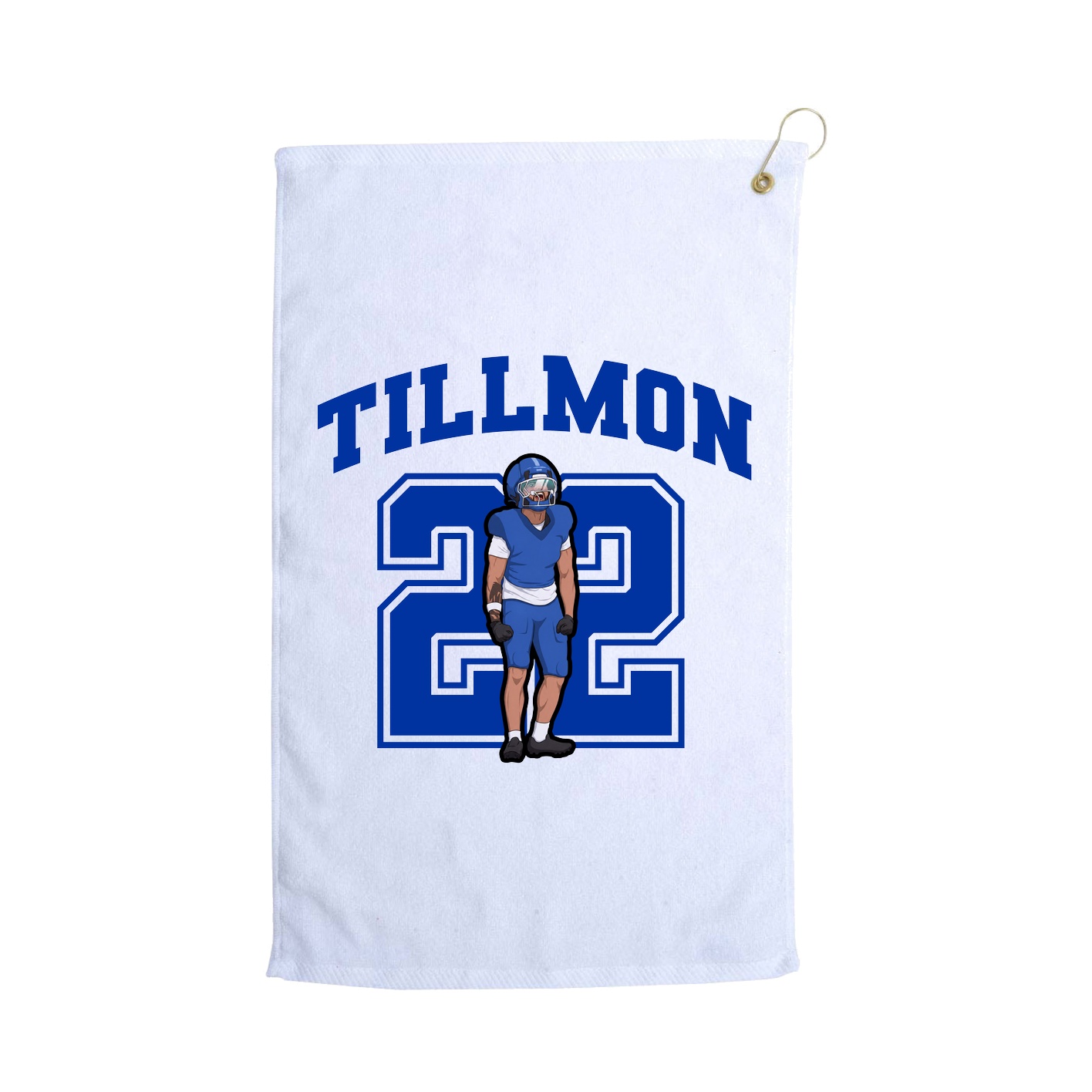Golf Towel — Number in White