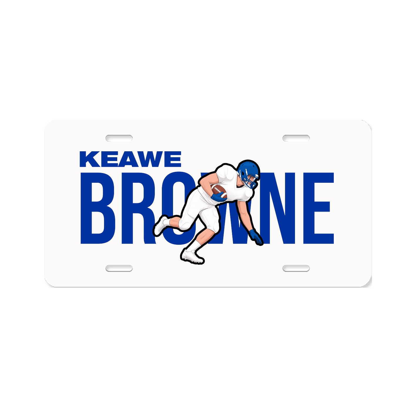 License Plate — Player Name in Classic