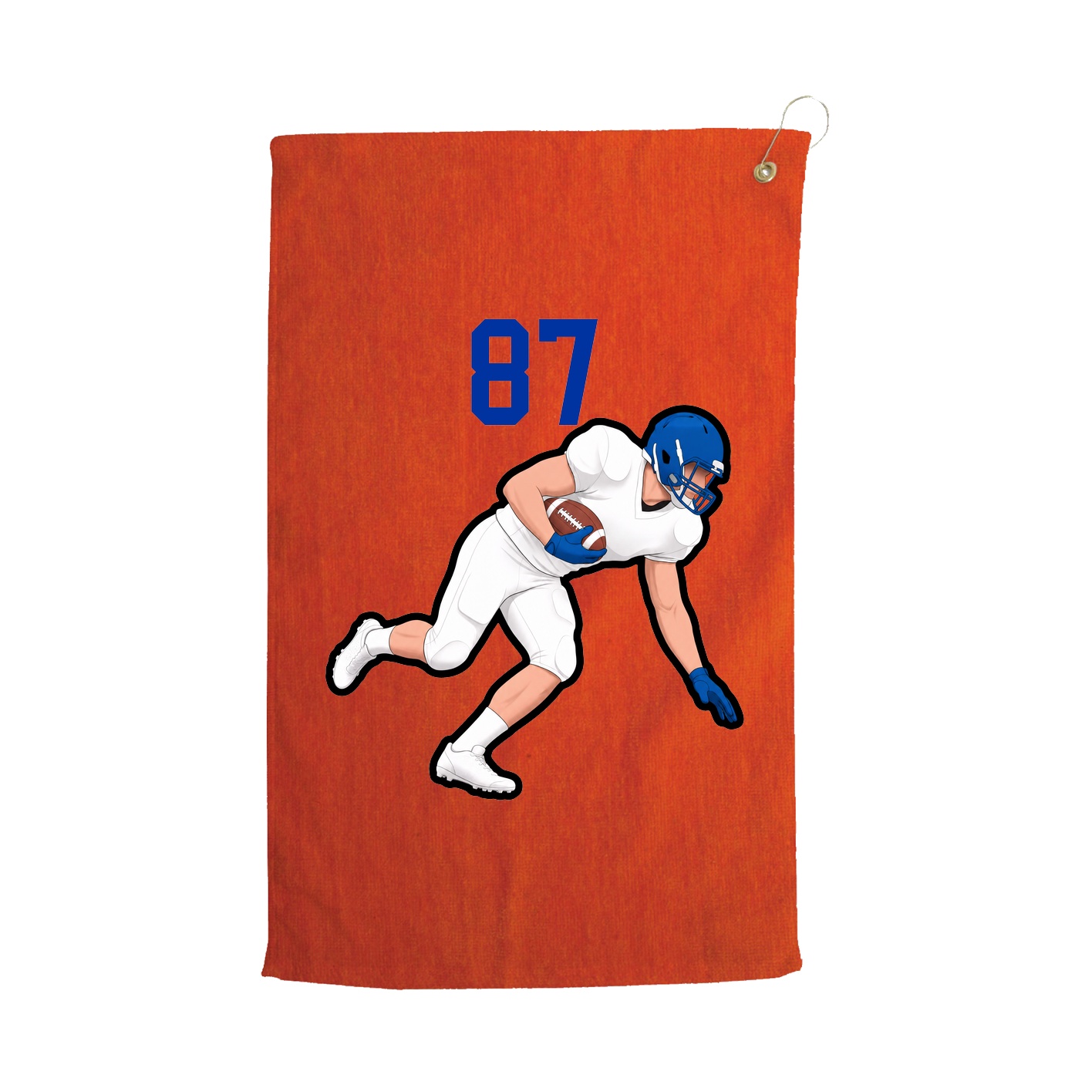 Golf Towel — Number Top in Orange