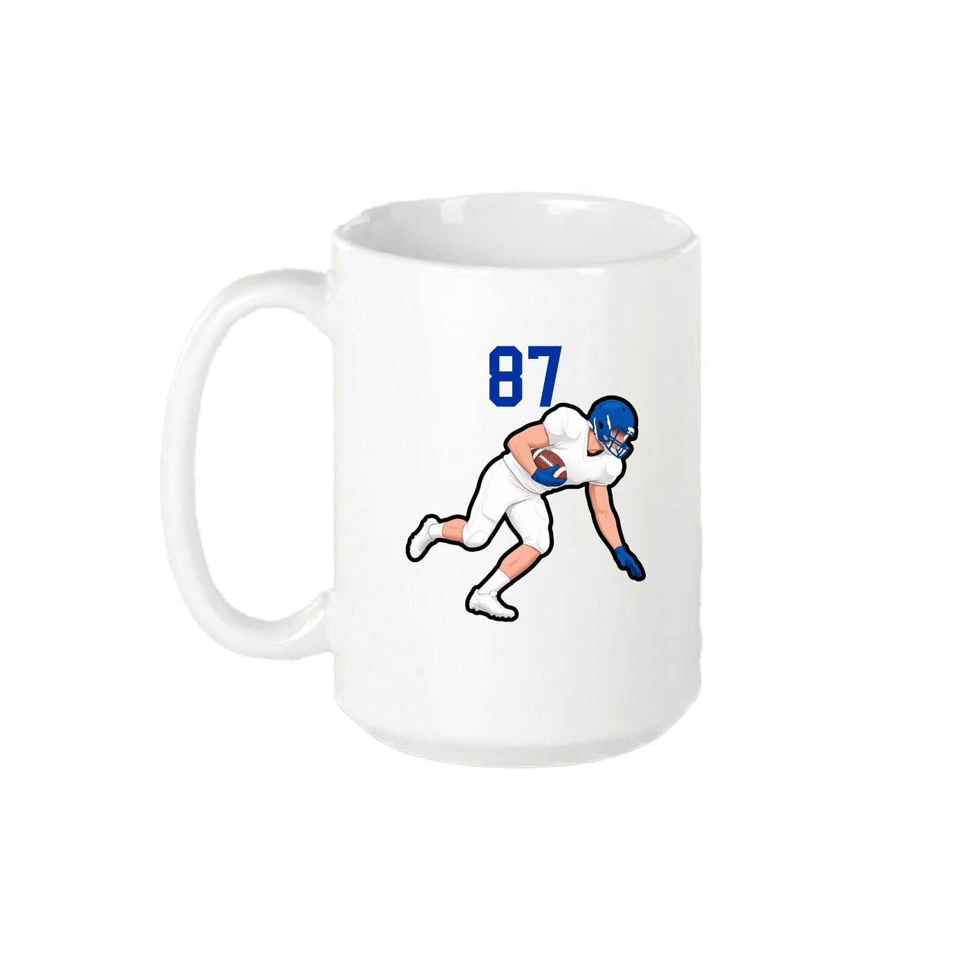 15oz Coffee Mug — Number Top in White