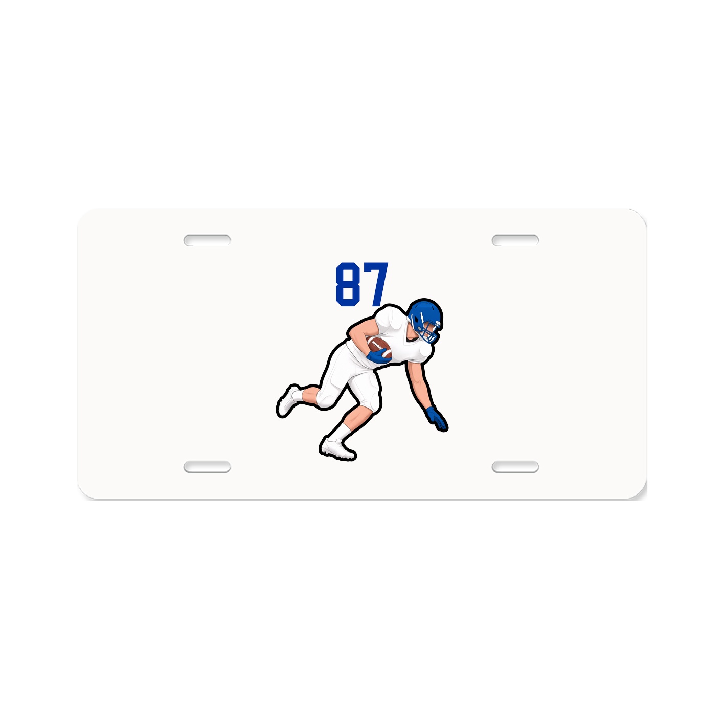 License Plate — Number Top in Classic