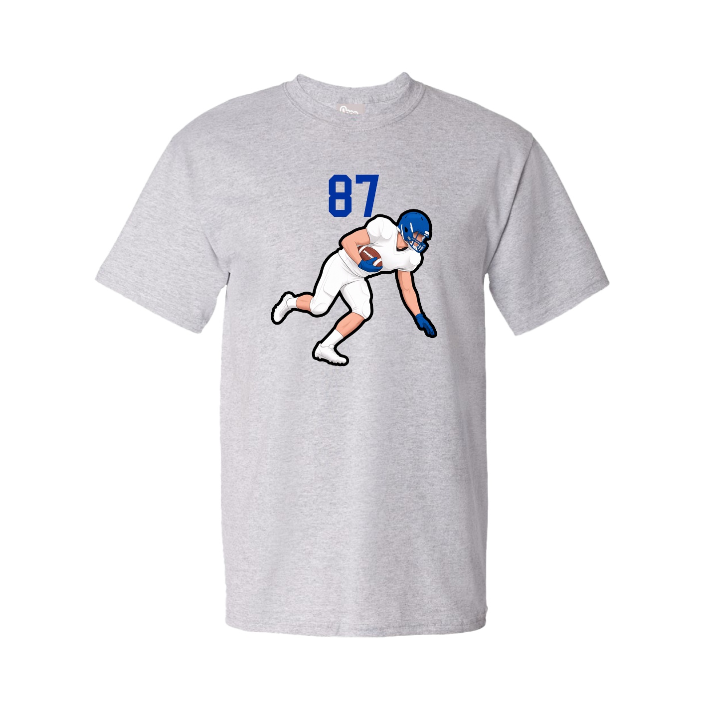 Youth Tee — Number Top in Grey