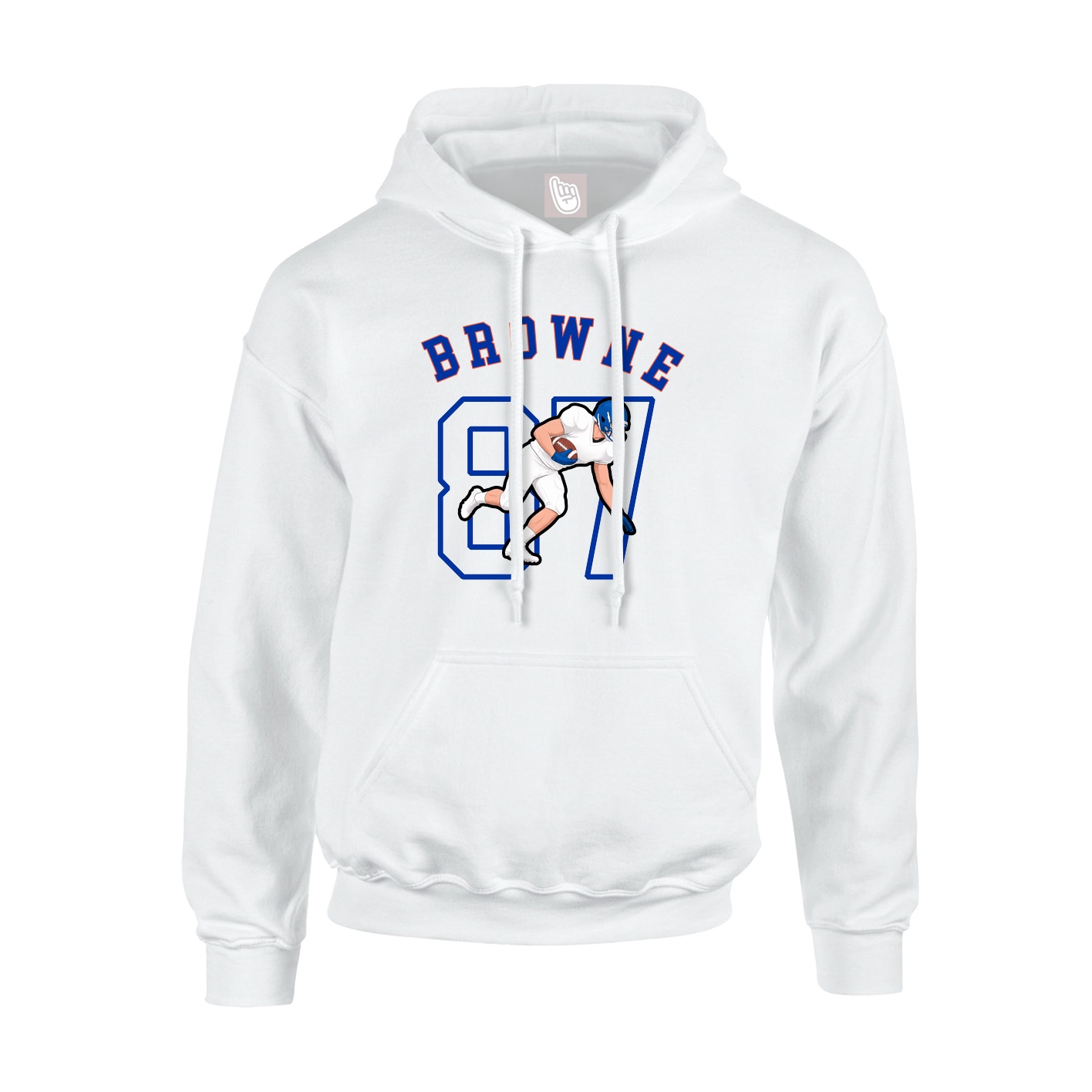 Youth Hoodie — Shirsey Arch in White