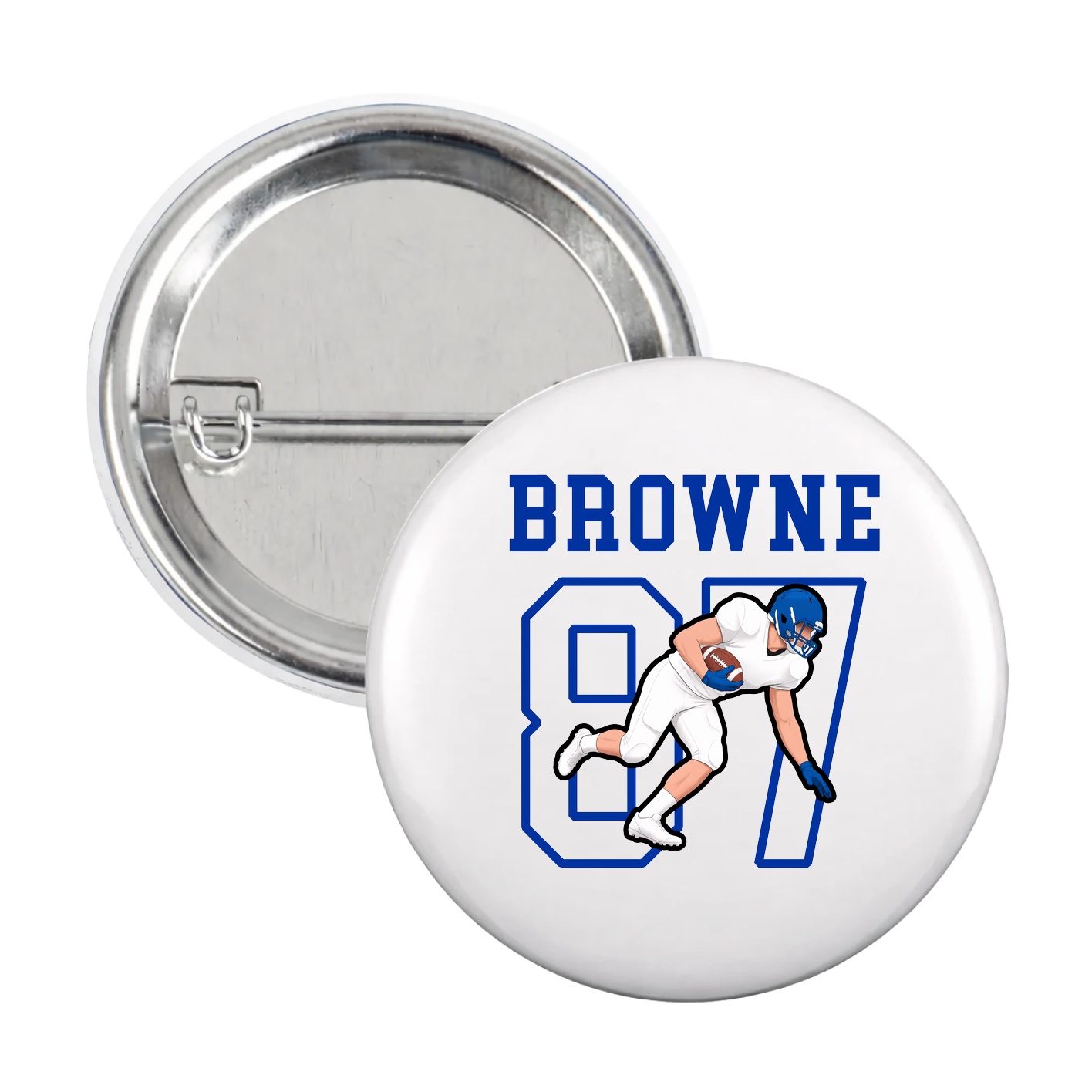 Game Day Button — Shirsey in White