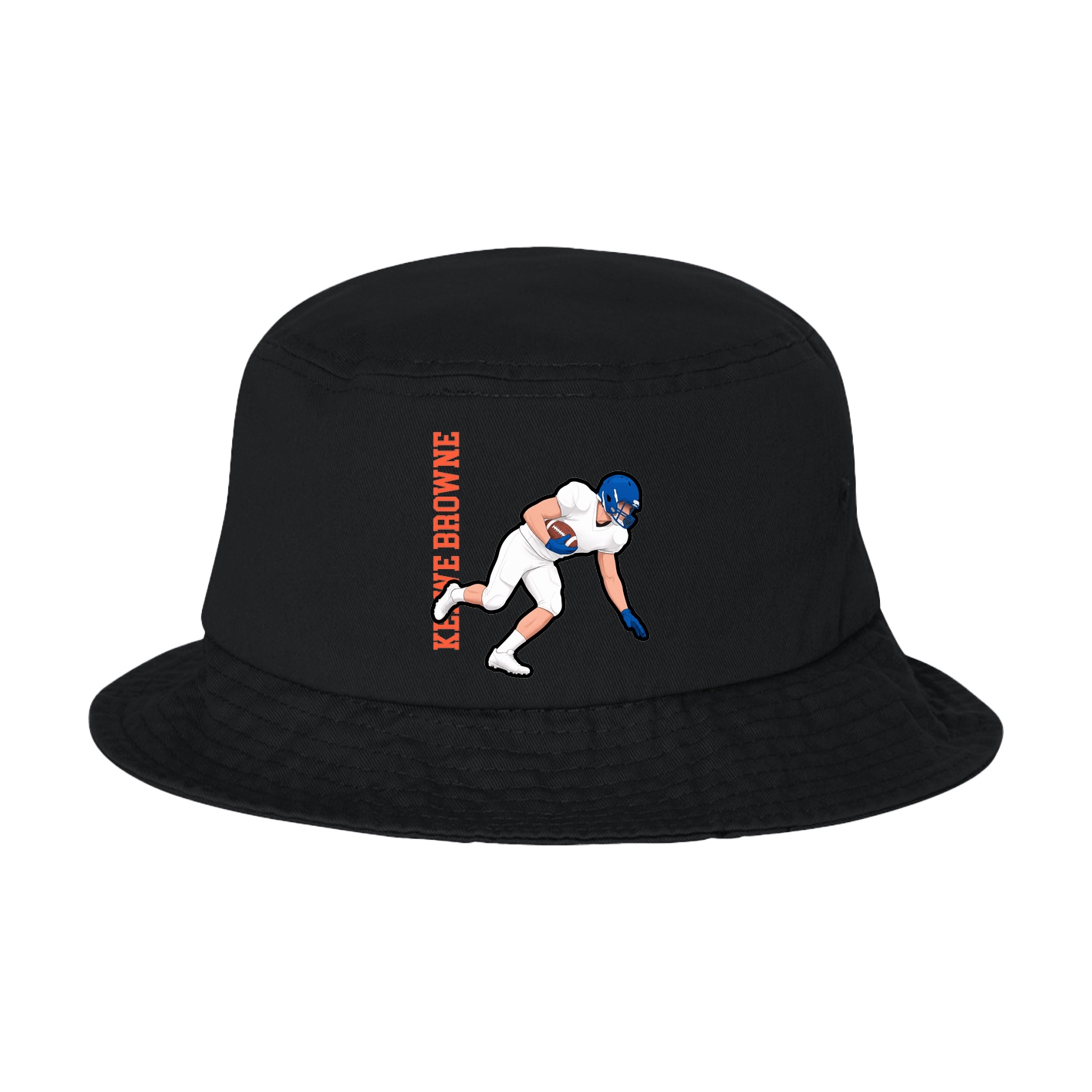 Bucket Cap — Name Vertical in Black