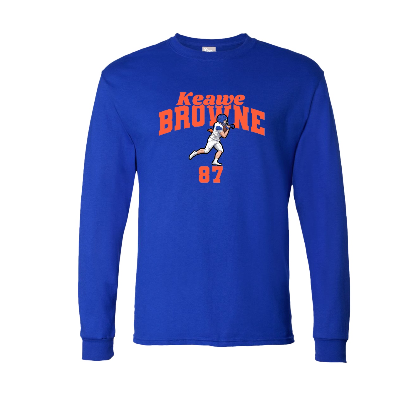 Long Sleeve Tee — Signature Arch in Royal