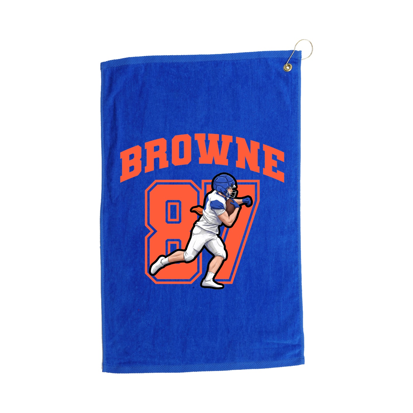 Golf Towel — Number in Royal