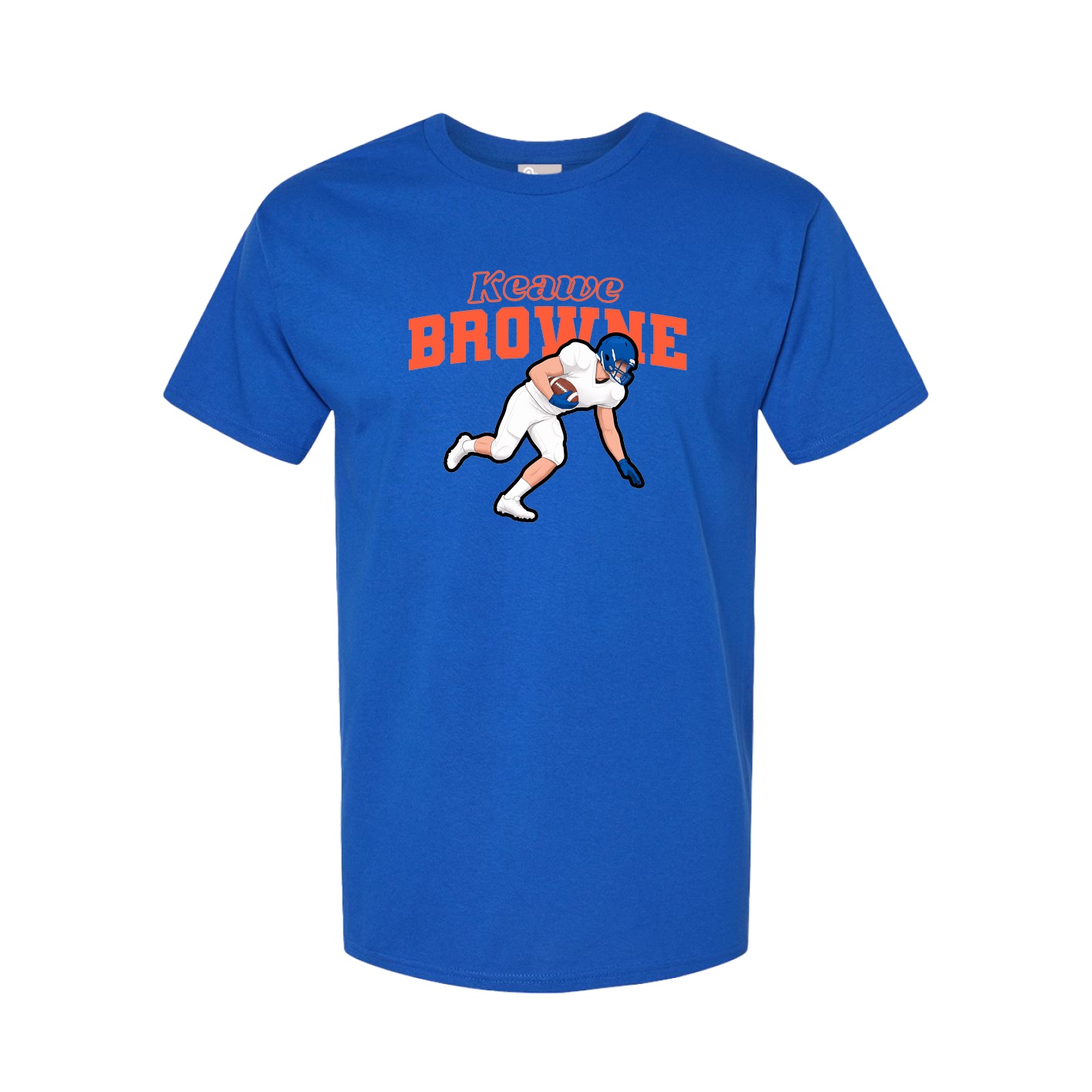 Youth Tee — Name Arch in Royal