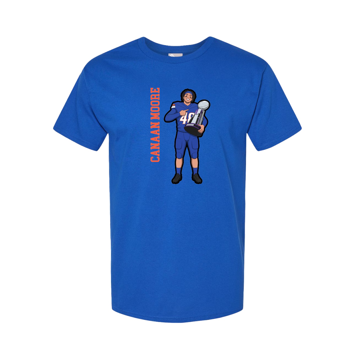 Tee — Name Vertical in Royal