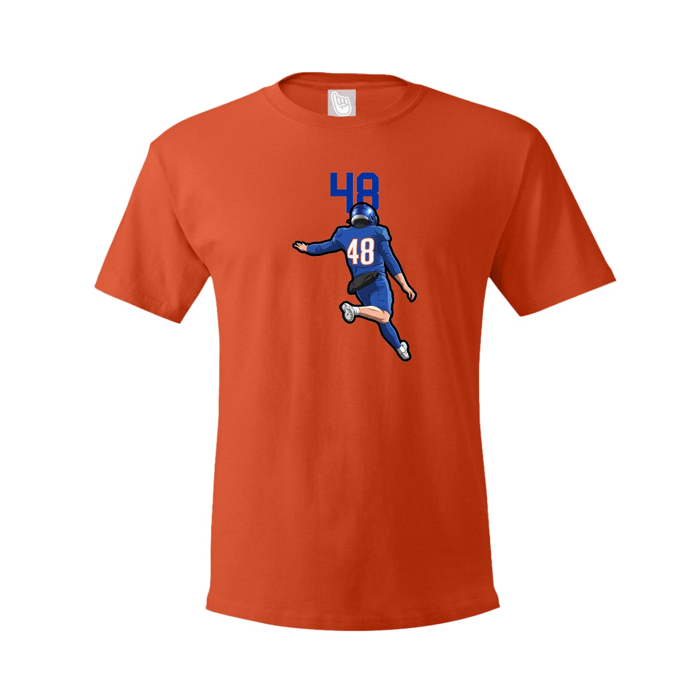 Youth Tee — Number Top in Orange