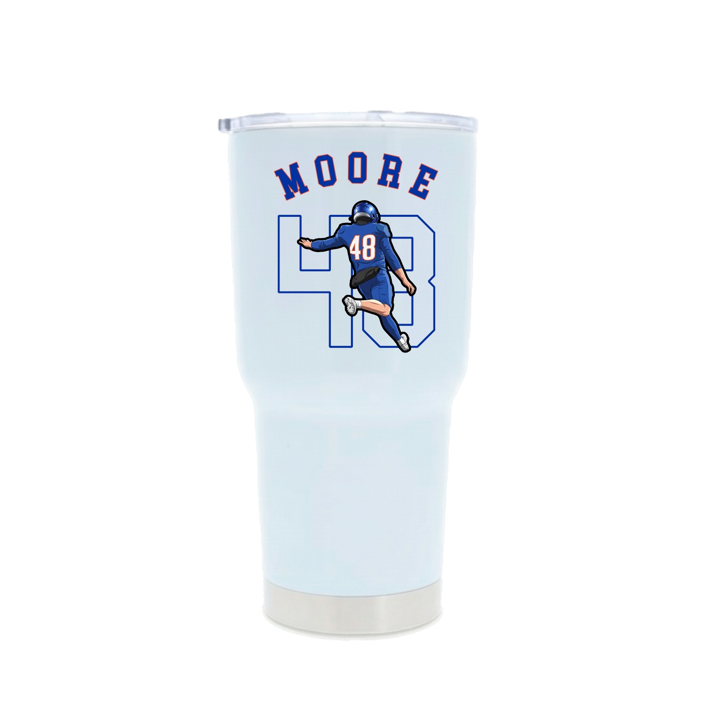 30oz Stainless Steel Tumbler — Shirsey Arch in White