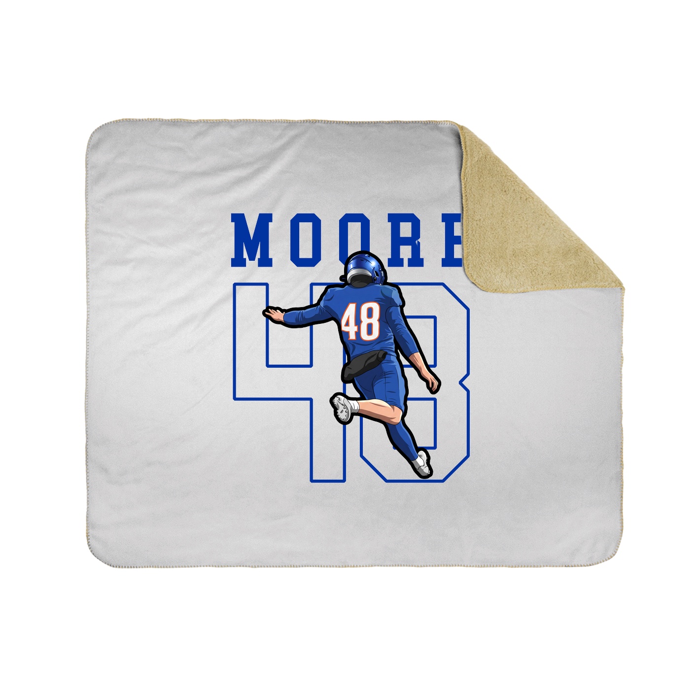 50x60 Sherpa Lined Throw Blanket