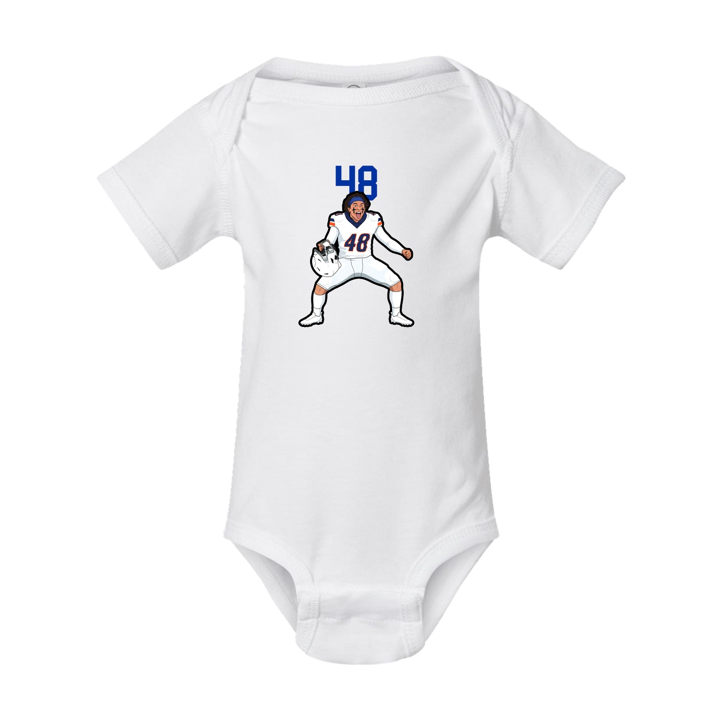 Baby Onesie — Number Top in White