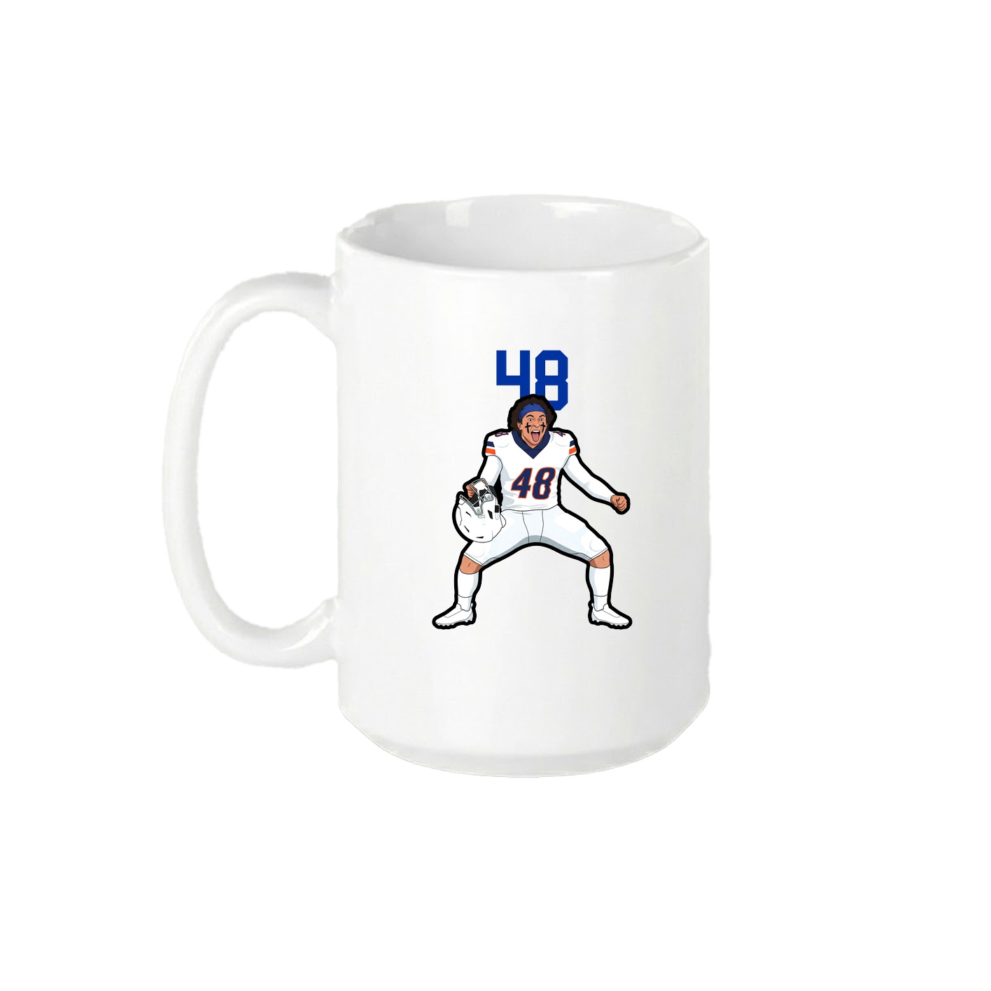15oz Coffee Mug — Number Top in White