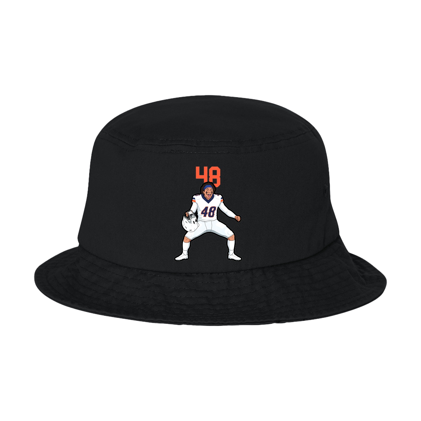 Bucket Cap — Number Top in Black