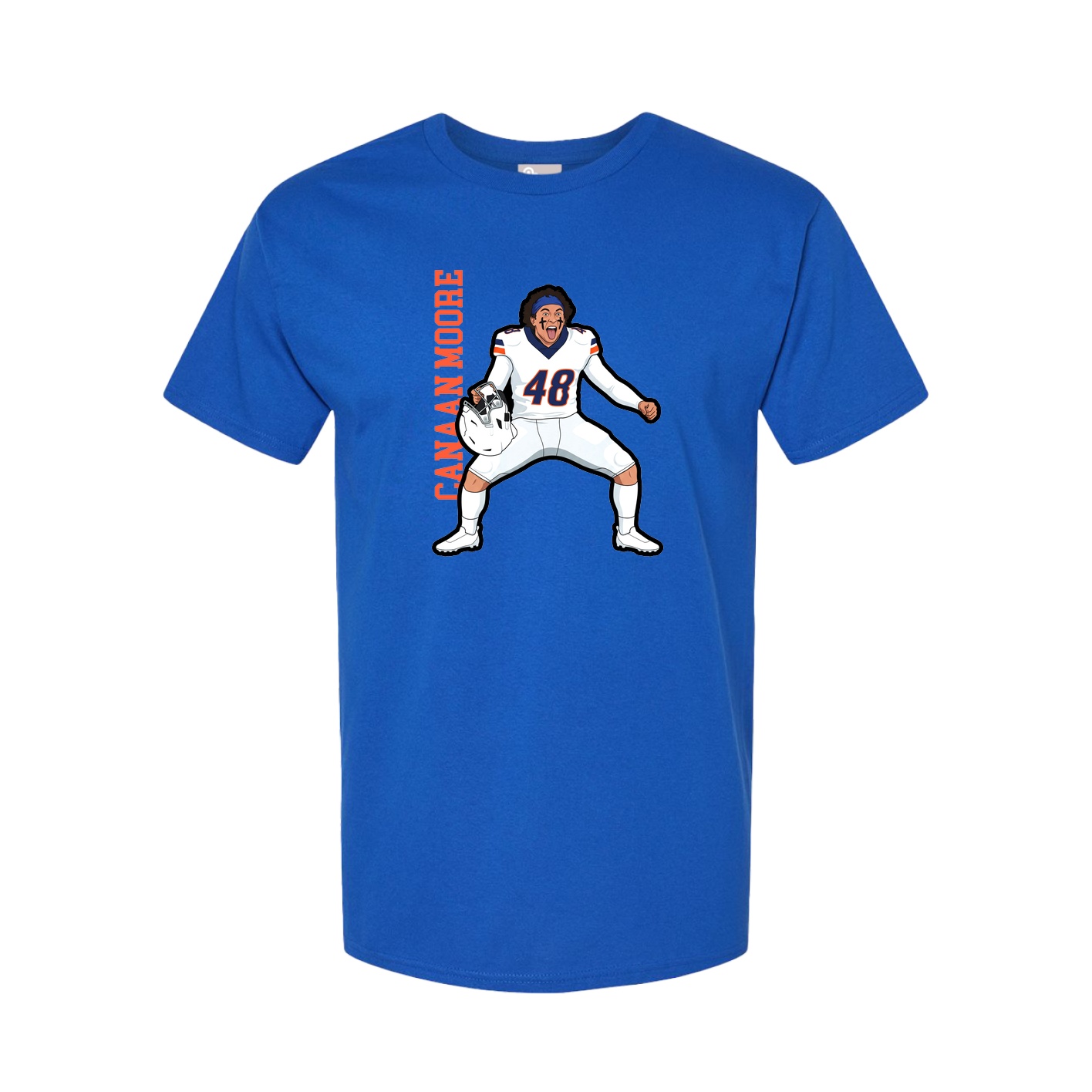 Tee — Name Vertical in Royal