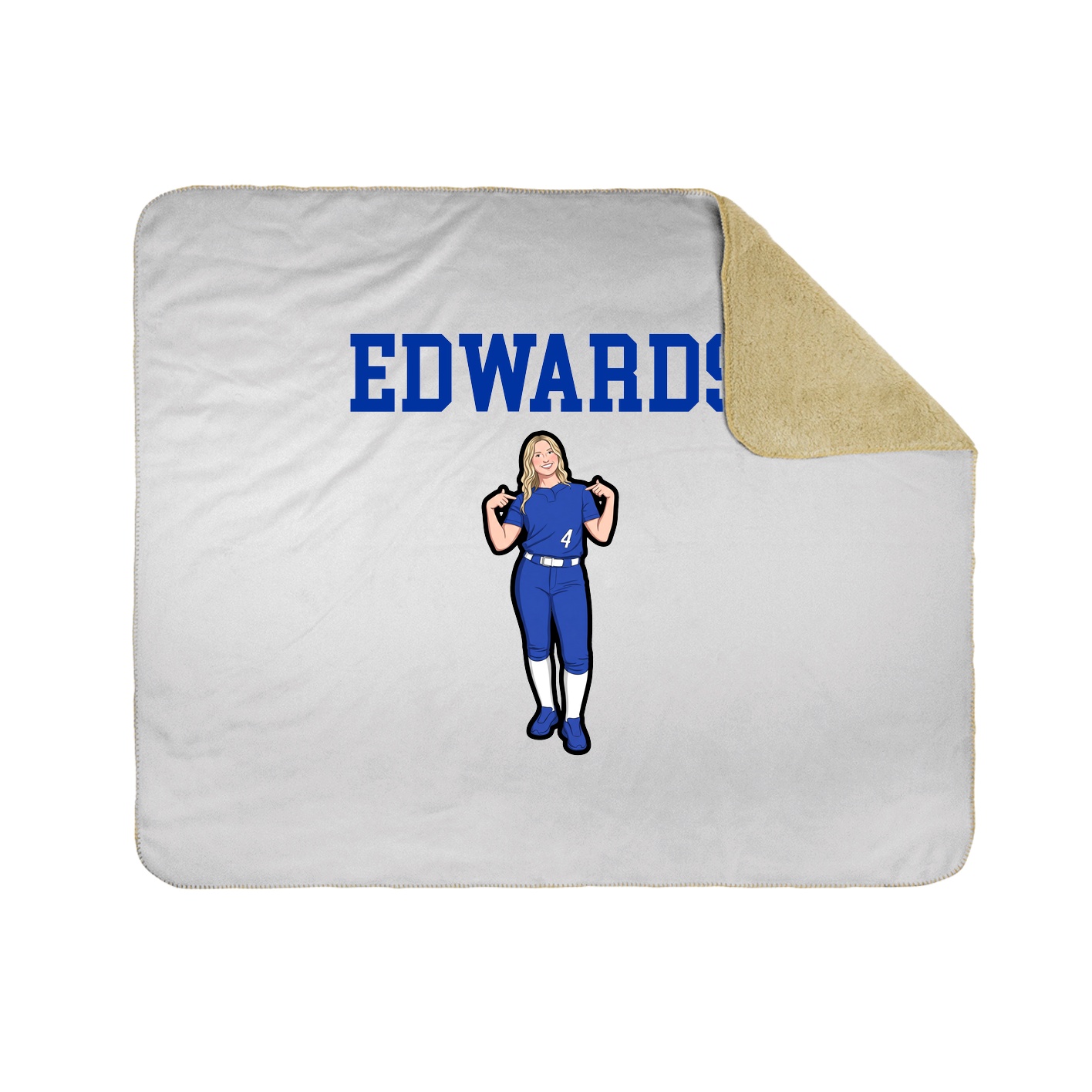 Throw Blanket — Shirsey in White