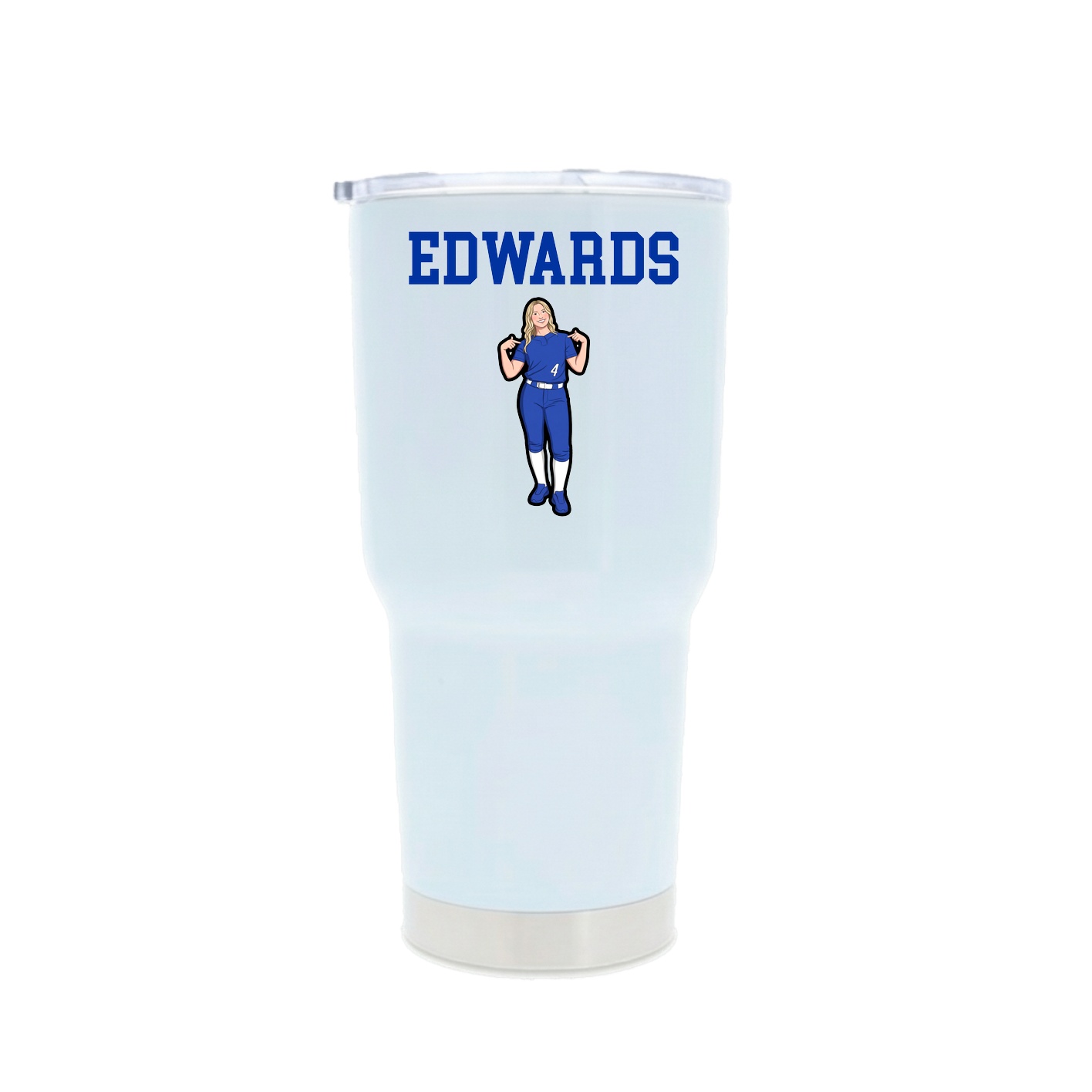30oz Stainless Steel Tumbler — Shirsey in White