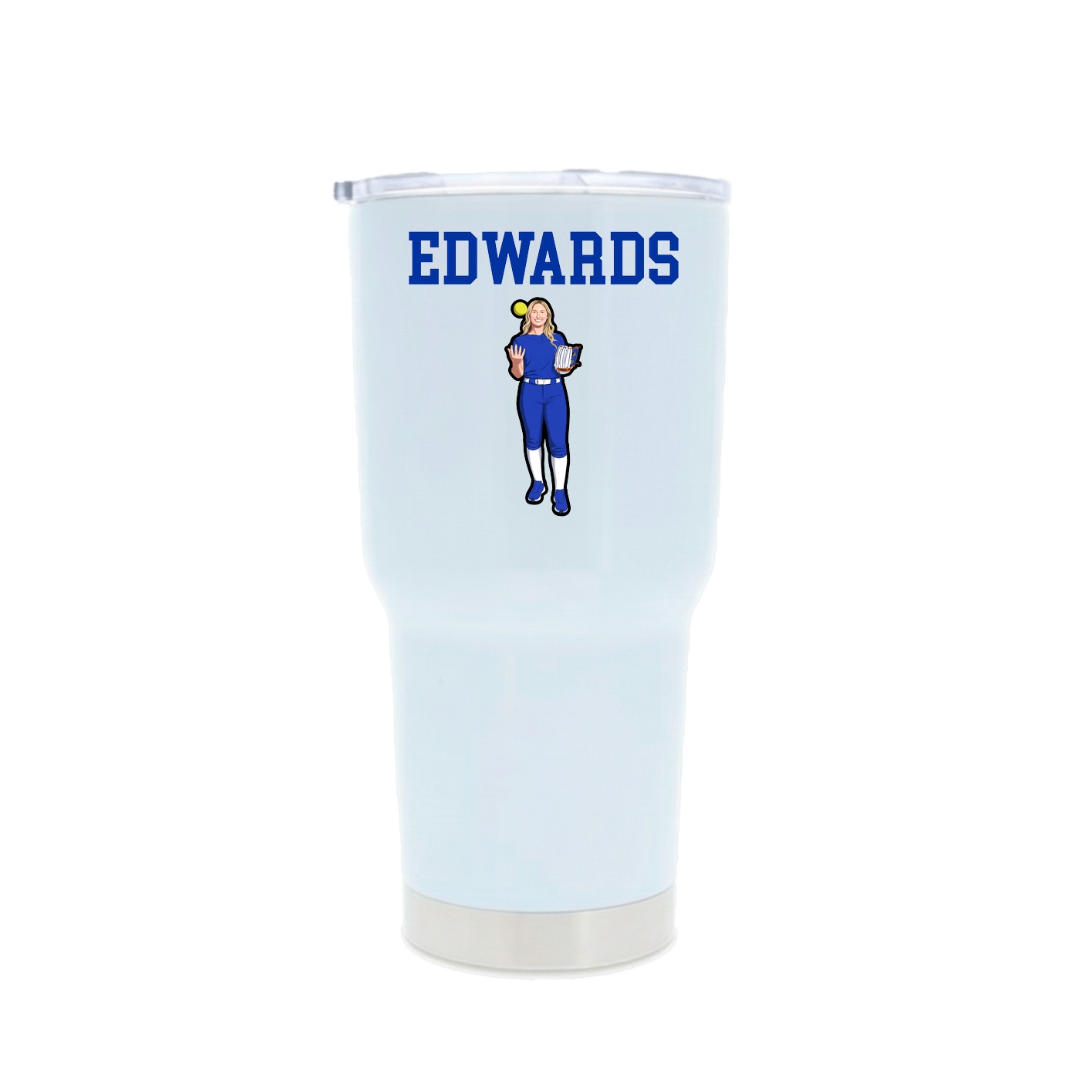 30oz Stainless Steel Tumbler — Shirsey in White