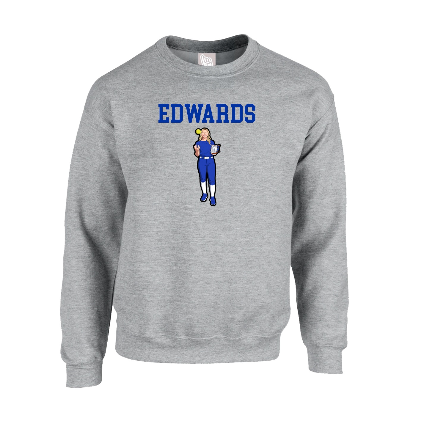 Fleece Crew — Shirsey in Grey