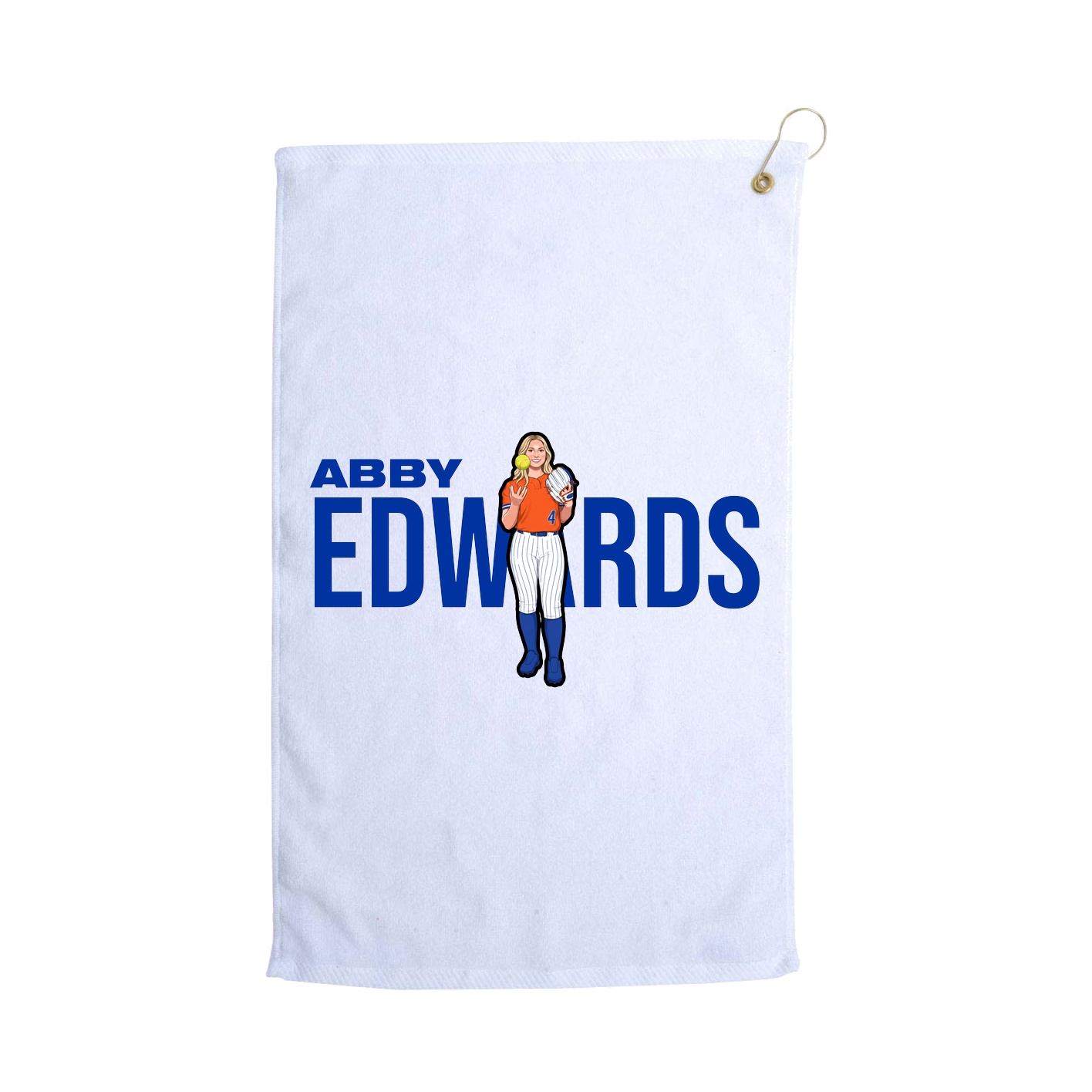 Golf Towel — Player Name in White
