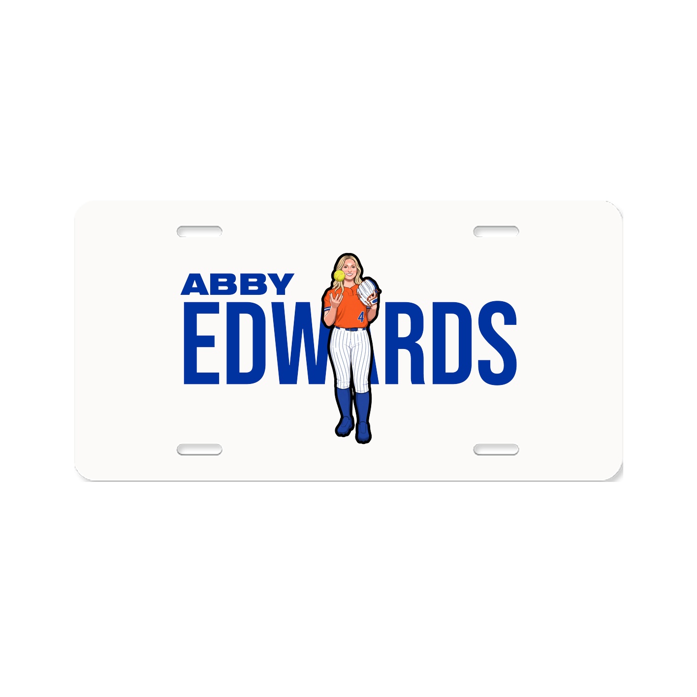 License Plate — Player Name in Classic