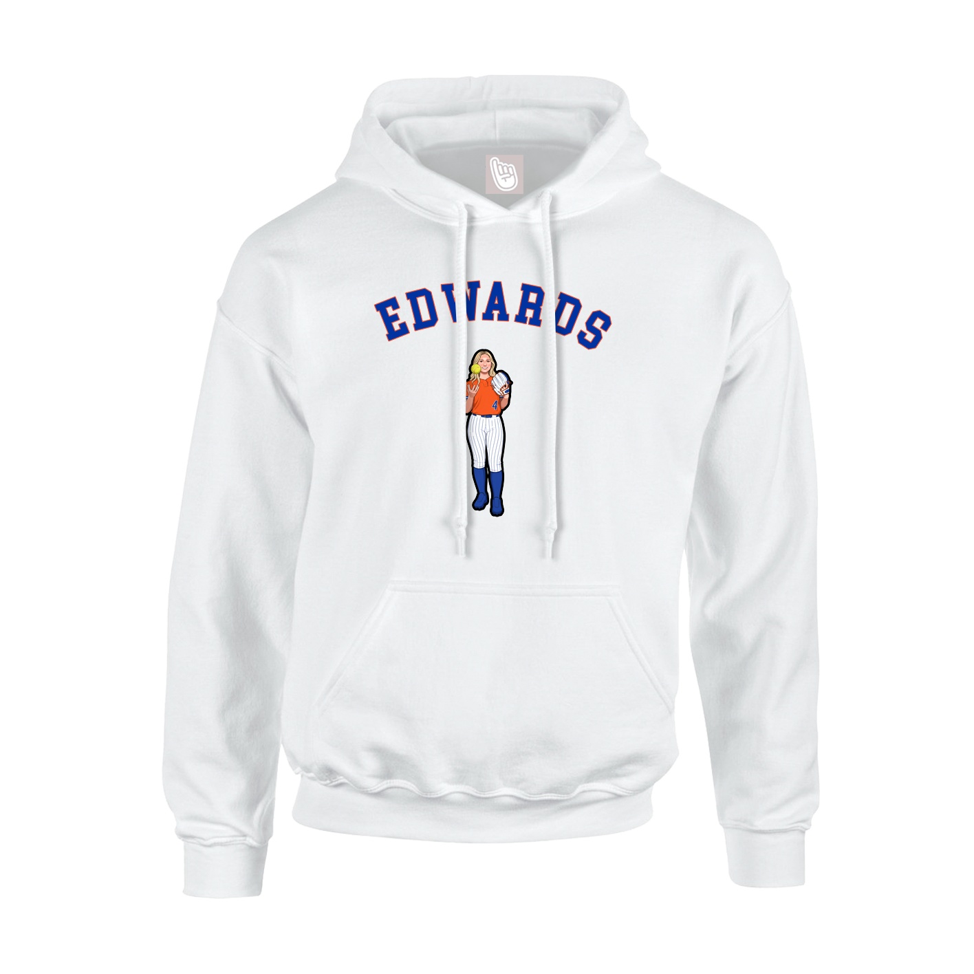 Youth Hoodie — Shirsey Arch in White