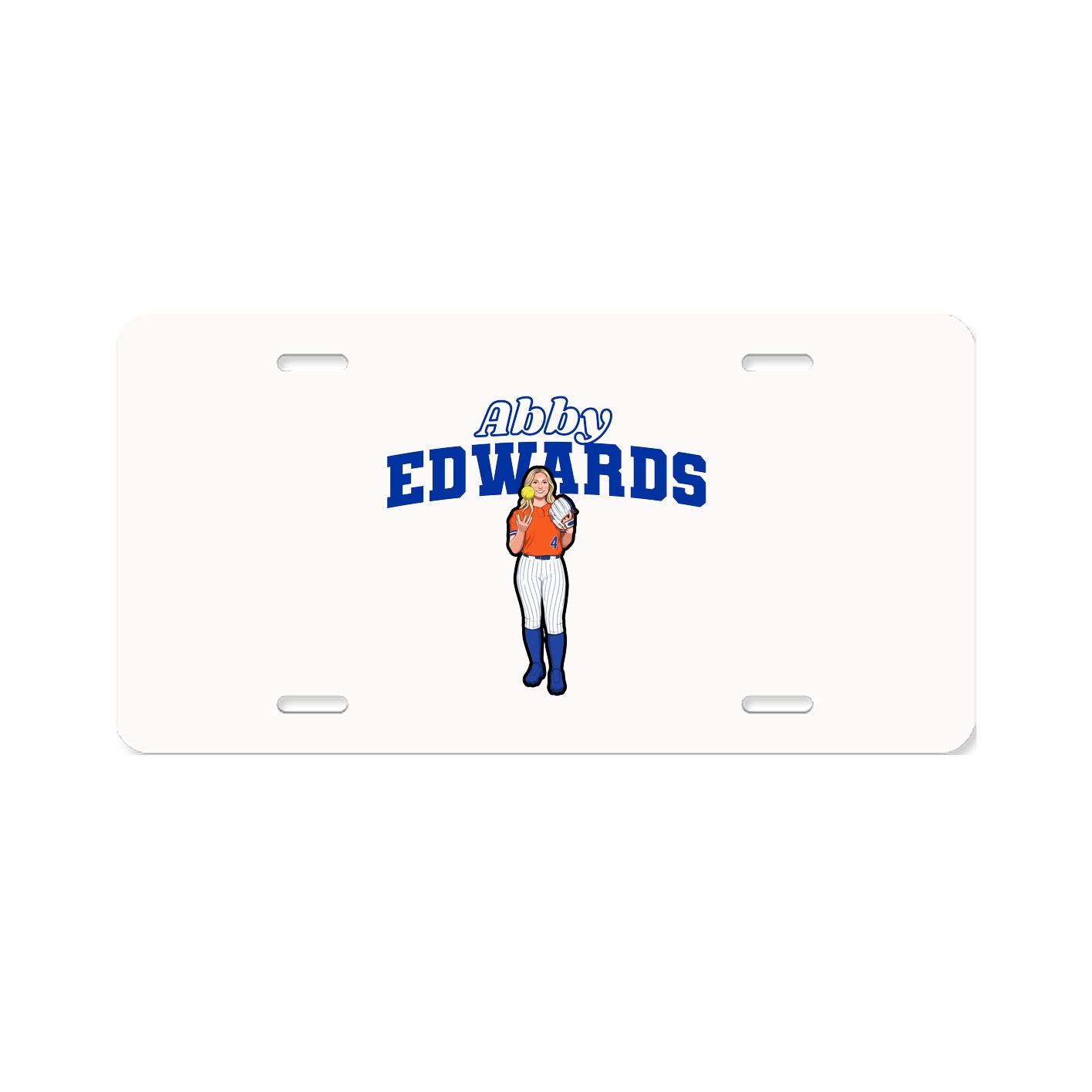 License Plate — Name Arch in Classic
