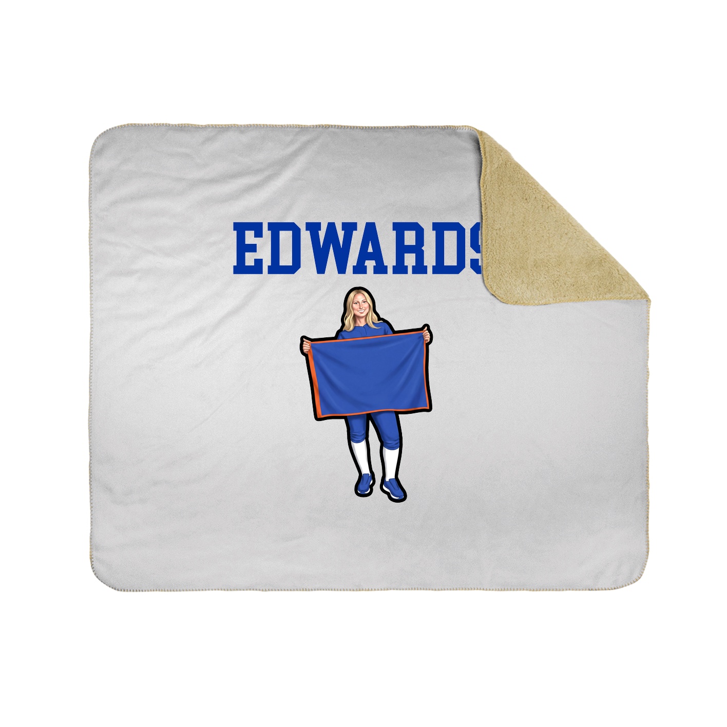 Throw Blanket — Shirsey in White