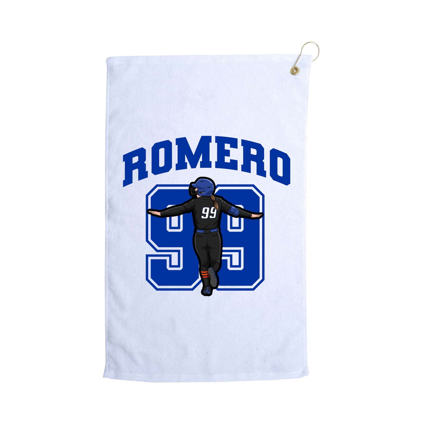 Golf Towel — Number in White