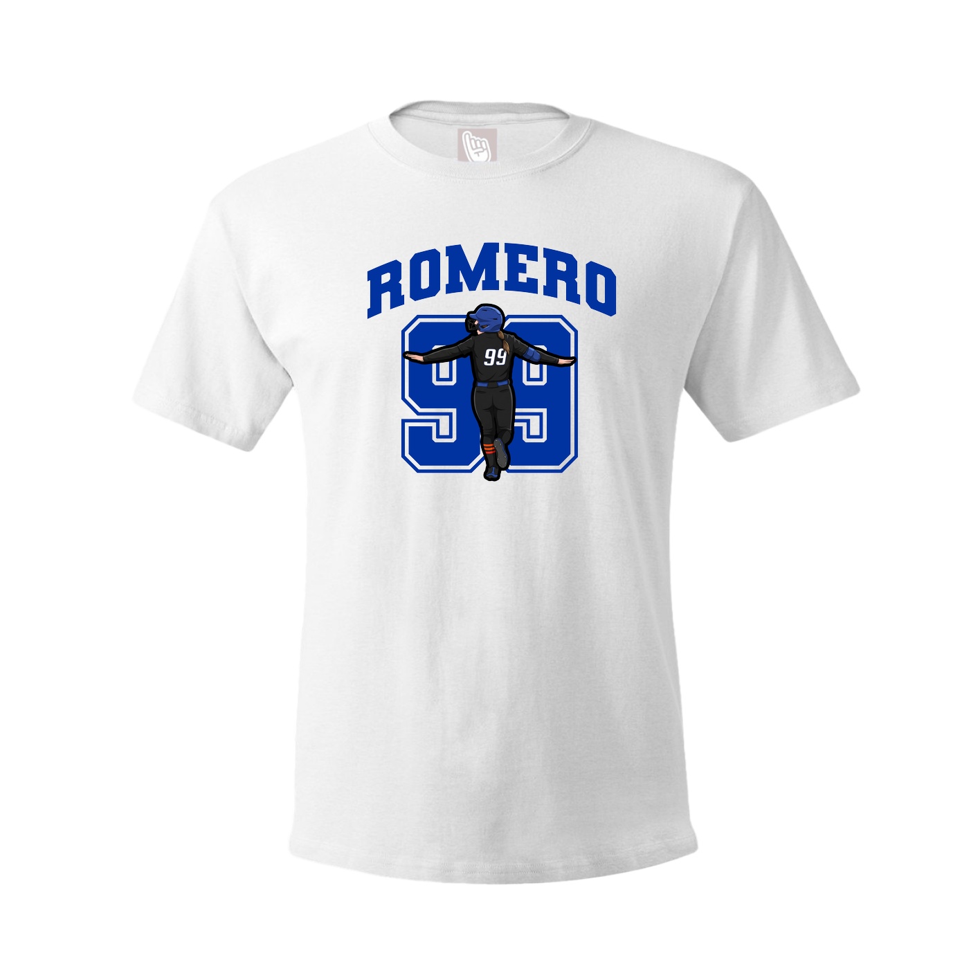 Youth Tee — Number in White