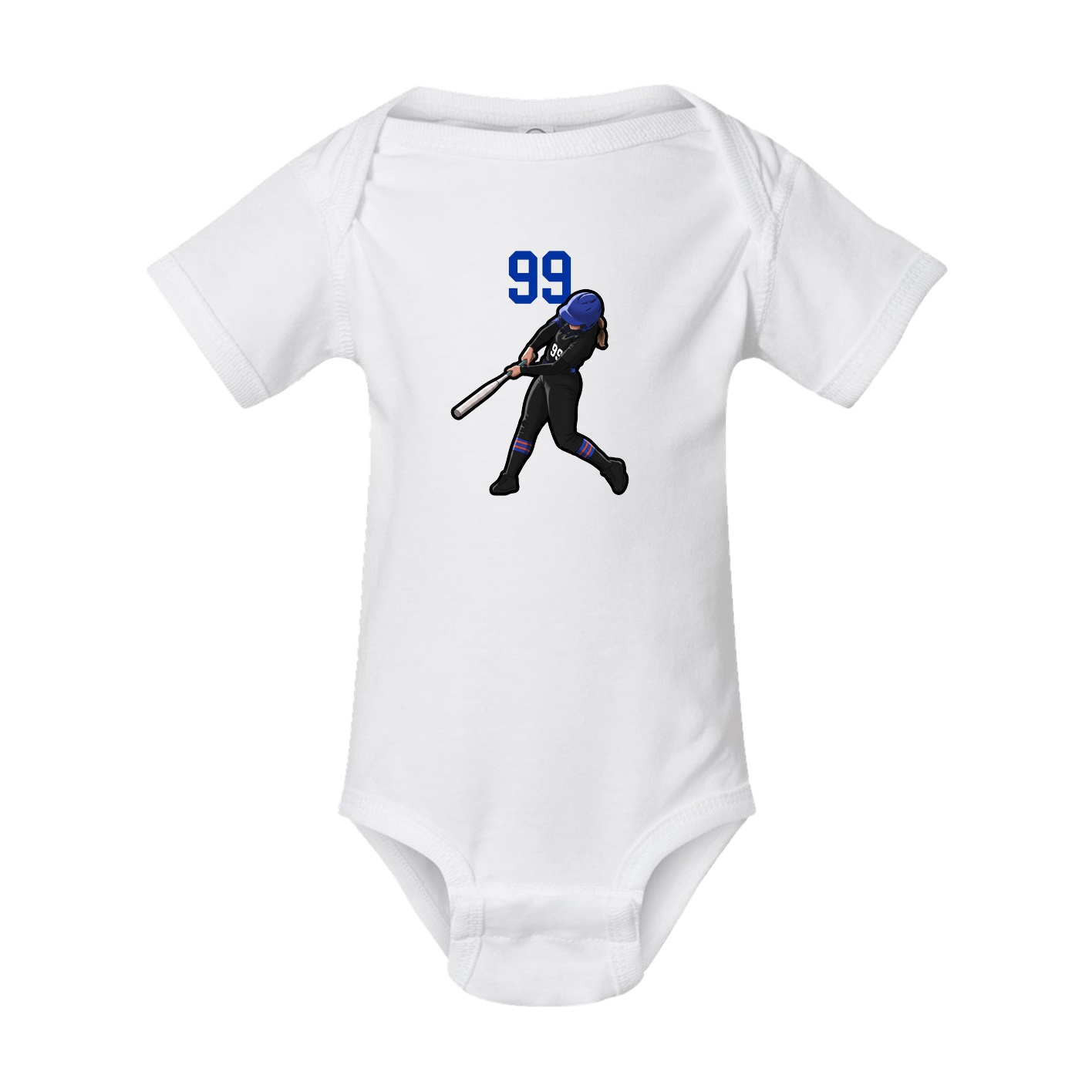 Baby Onesie — Number Top in White
