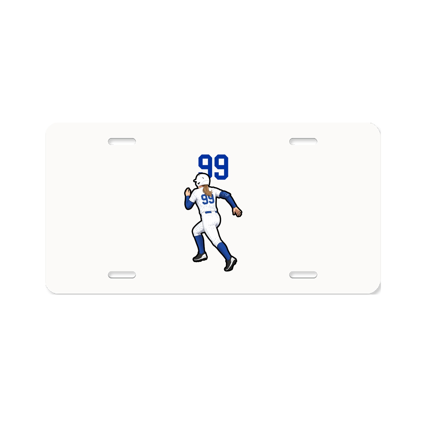 License Plate — Number Top in Classic