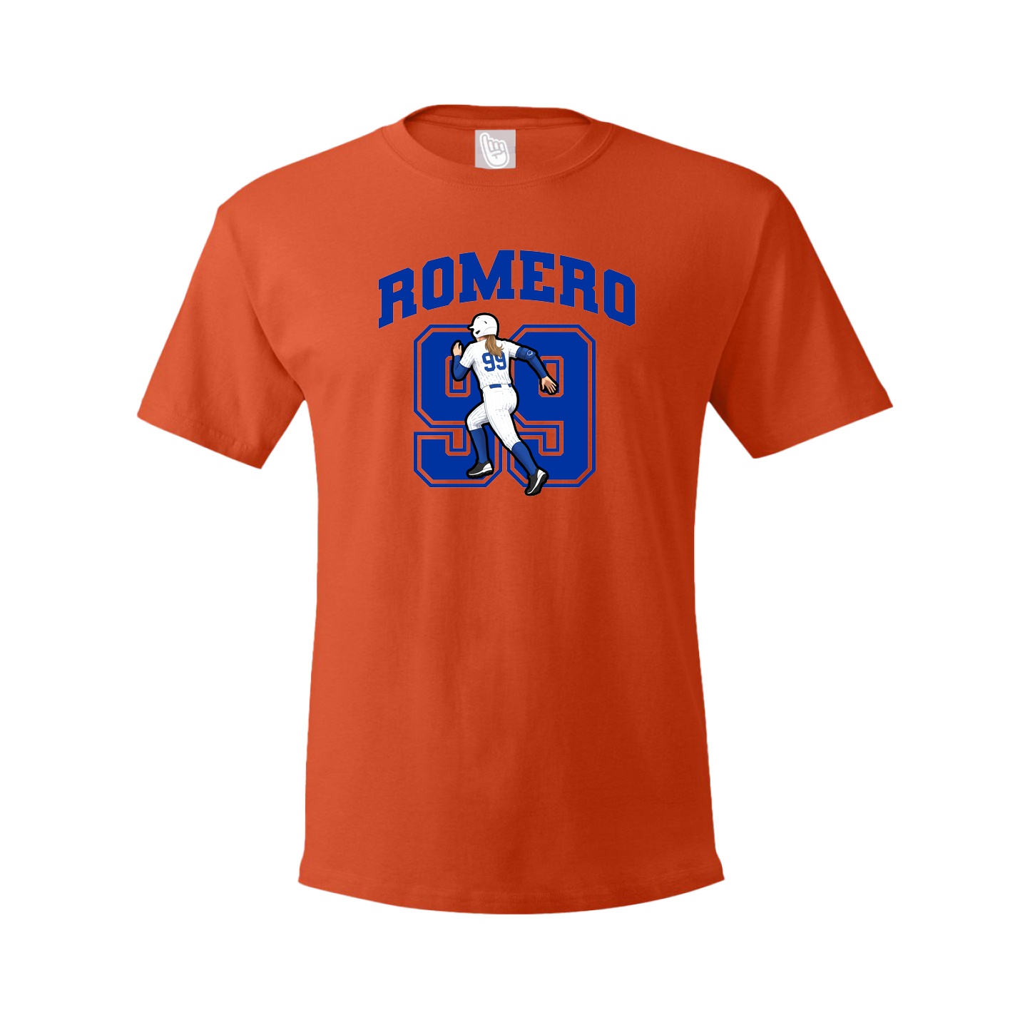 Youth Tee — Number in Orange
