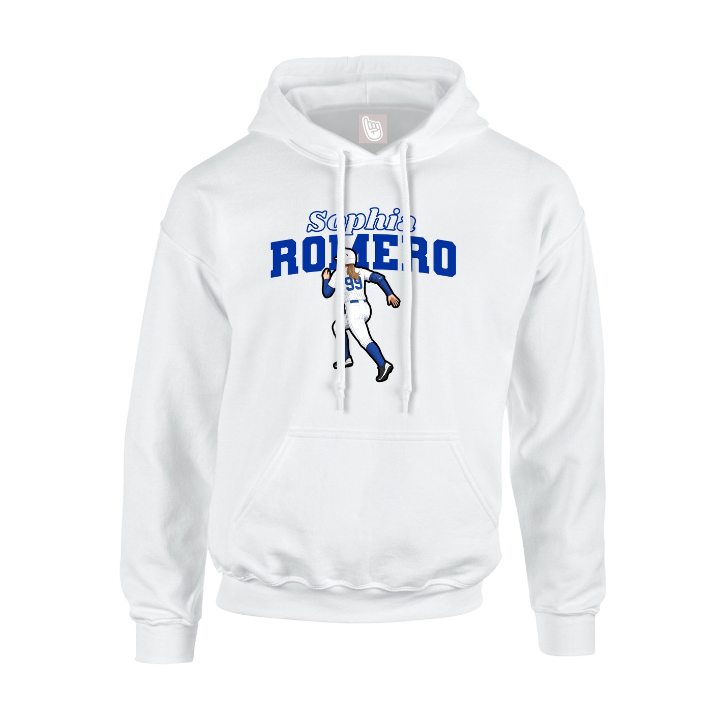 Hoodie — Name Arch in White