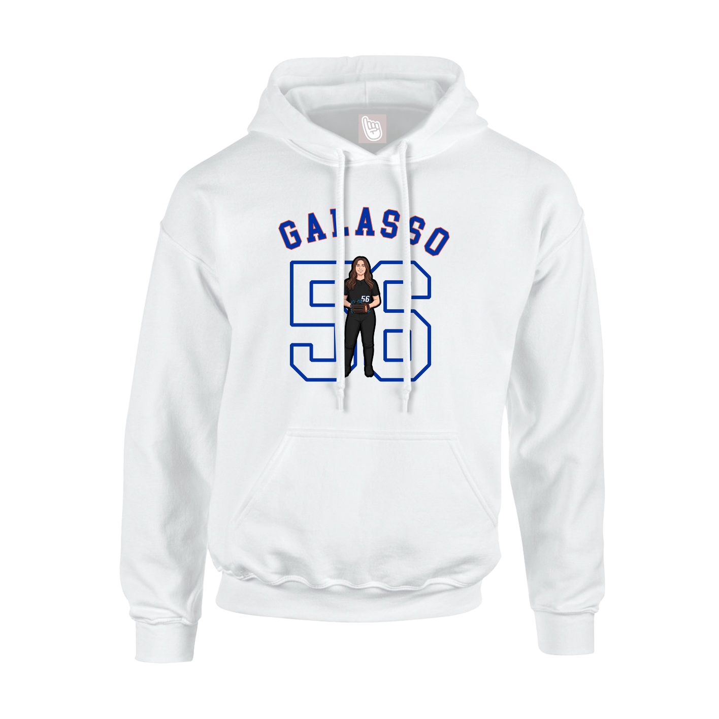 Hoodie — Shirsey Arch in White