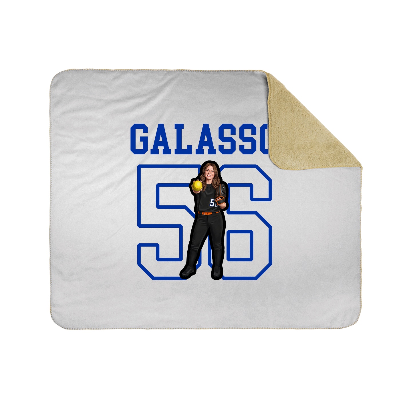 Throw Blanket — Shirsey in White