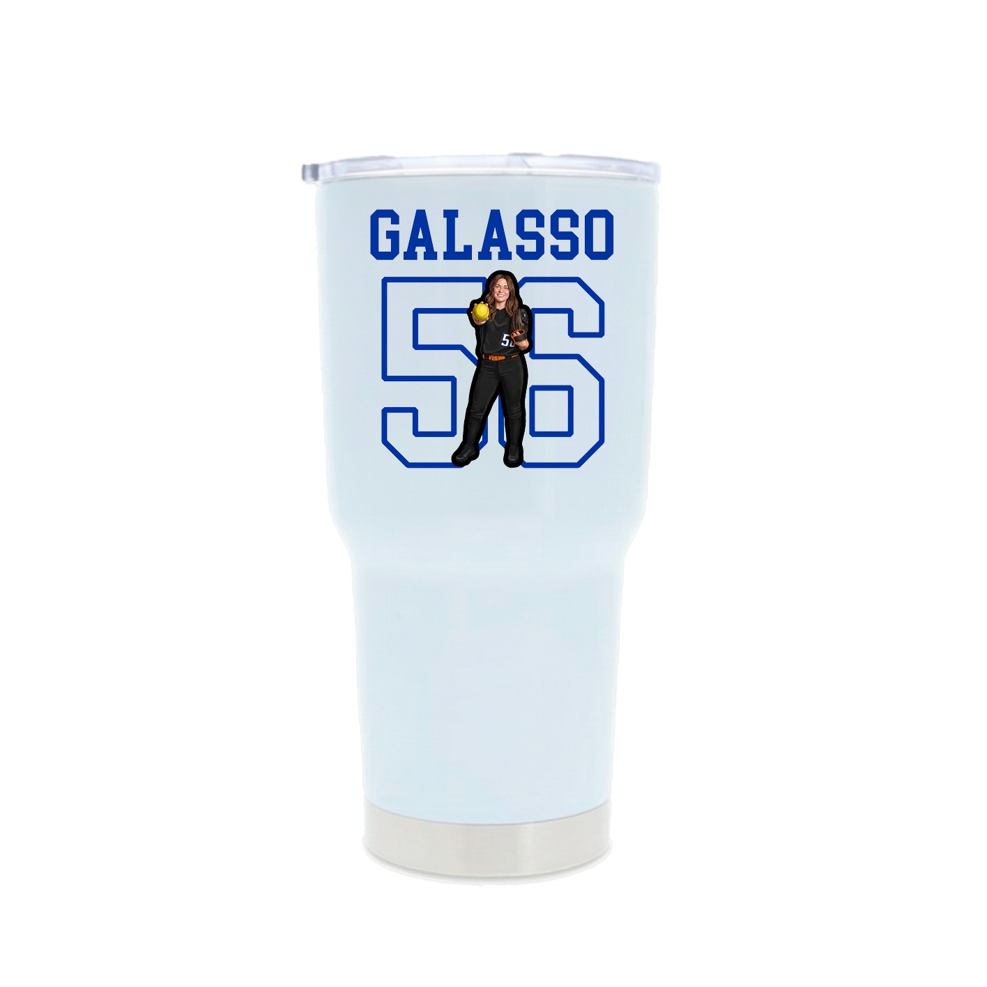 30oz Stainless Steel Tumbler — Shirsey in White