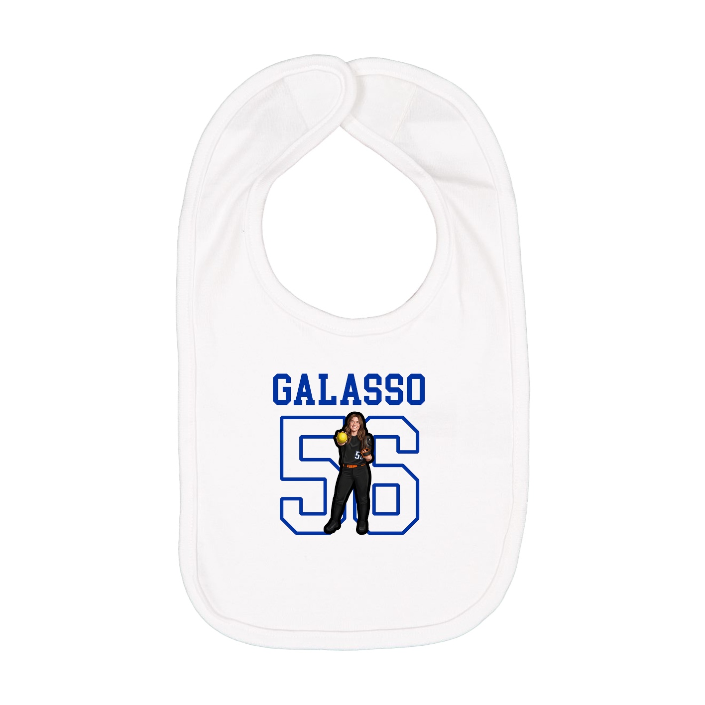 Infant Bib — Shirsey in White