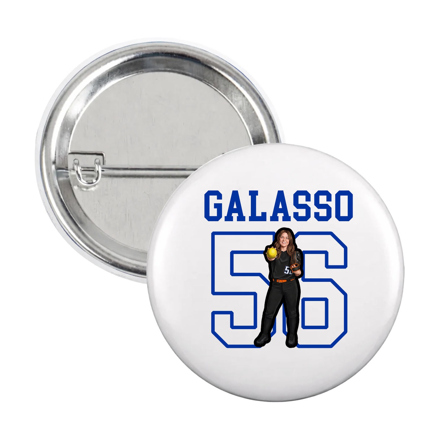 Game Day Button — Shirsey in White