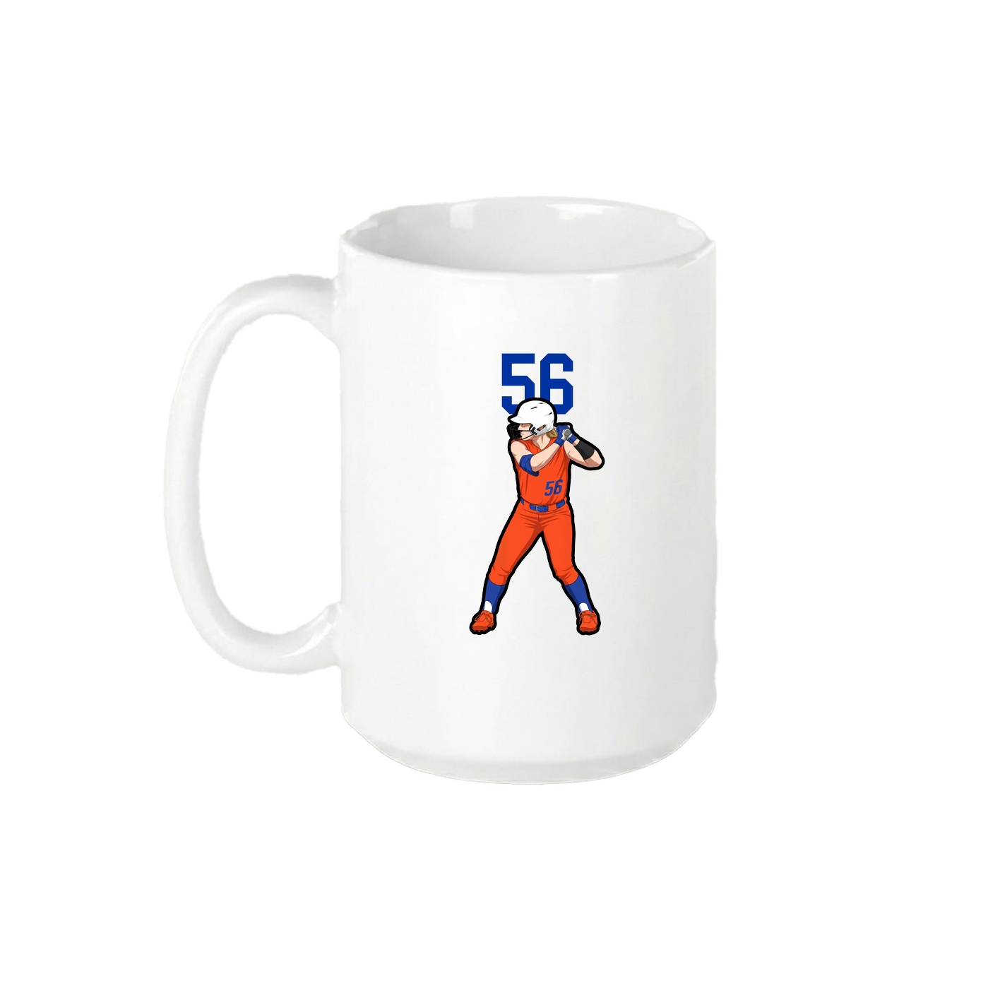 15oz Coffee Mug — Number Top in White
