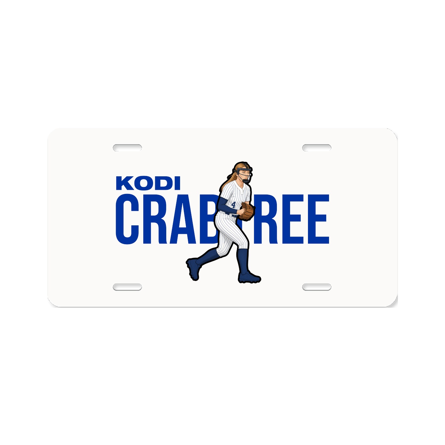 License Plate — Player Name in Classic